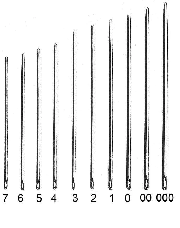 Size 000, C.S Osborne Dull Point Harness Needle, #T-517-000