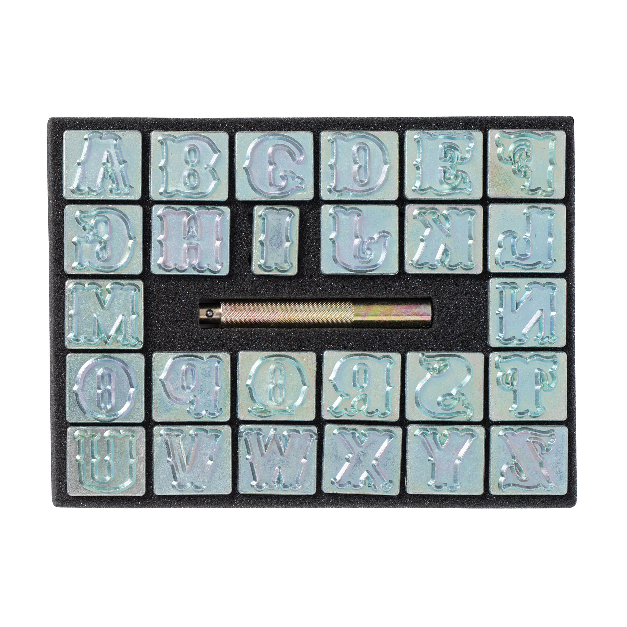 Uppercase Alphabet Stamping Set, 1"