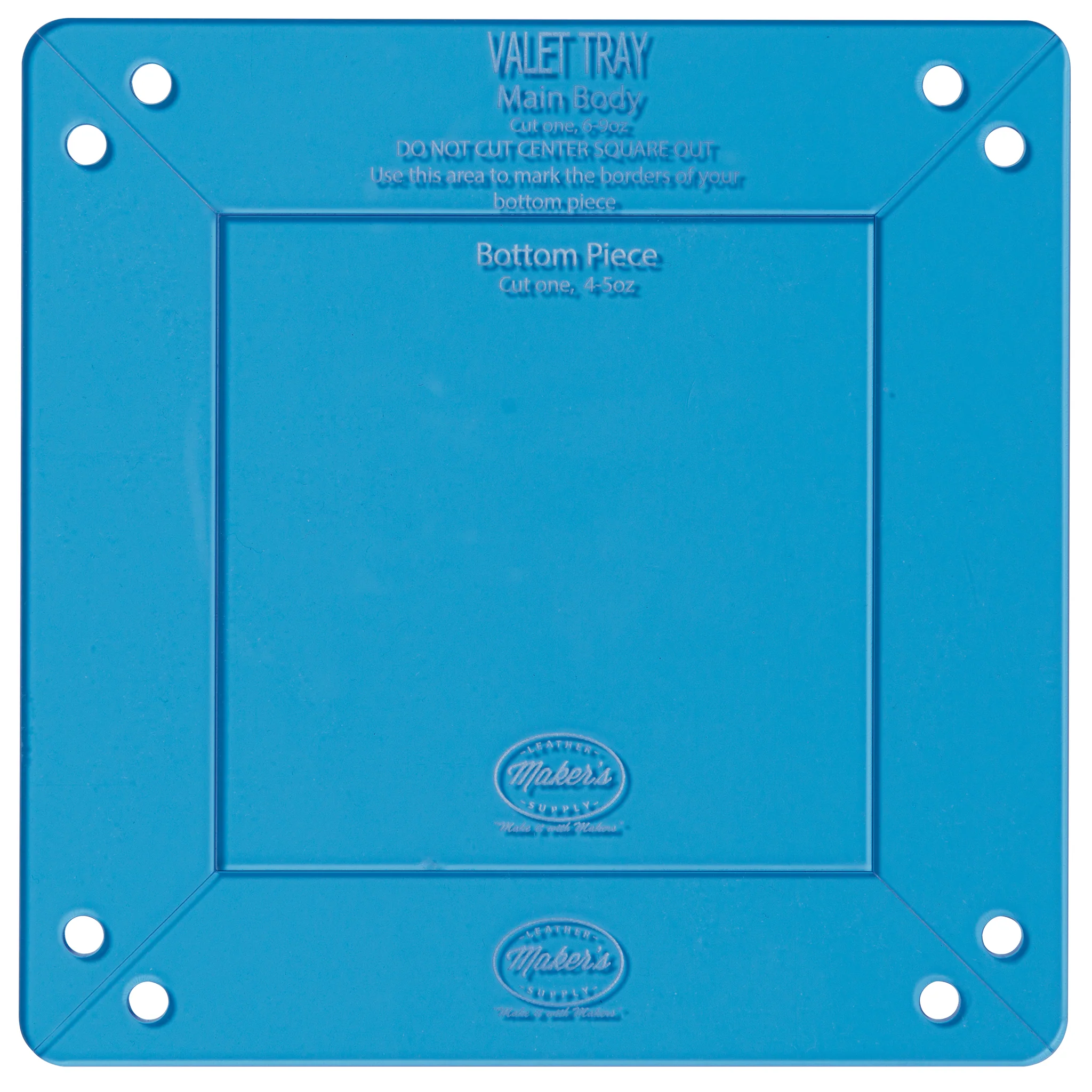Valet Tray Template Set by Maker's Leather Supply, 7.75" 1 10457-valet-tray-template-set-by-maker-s-leather-supply-7-75–1.webp