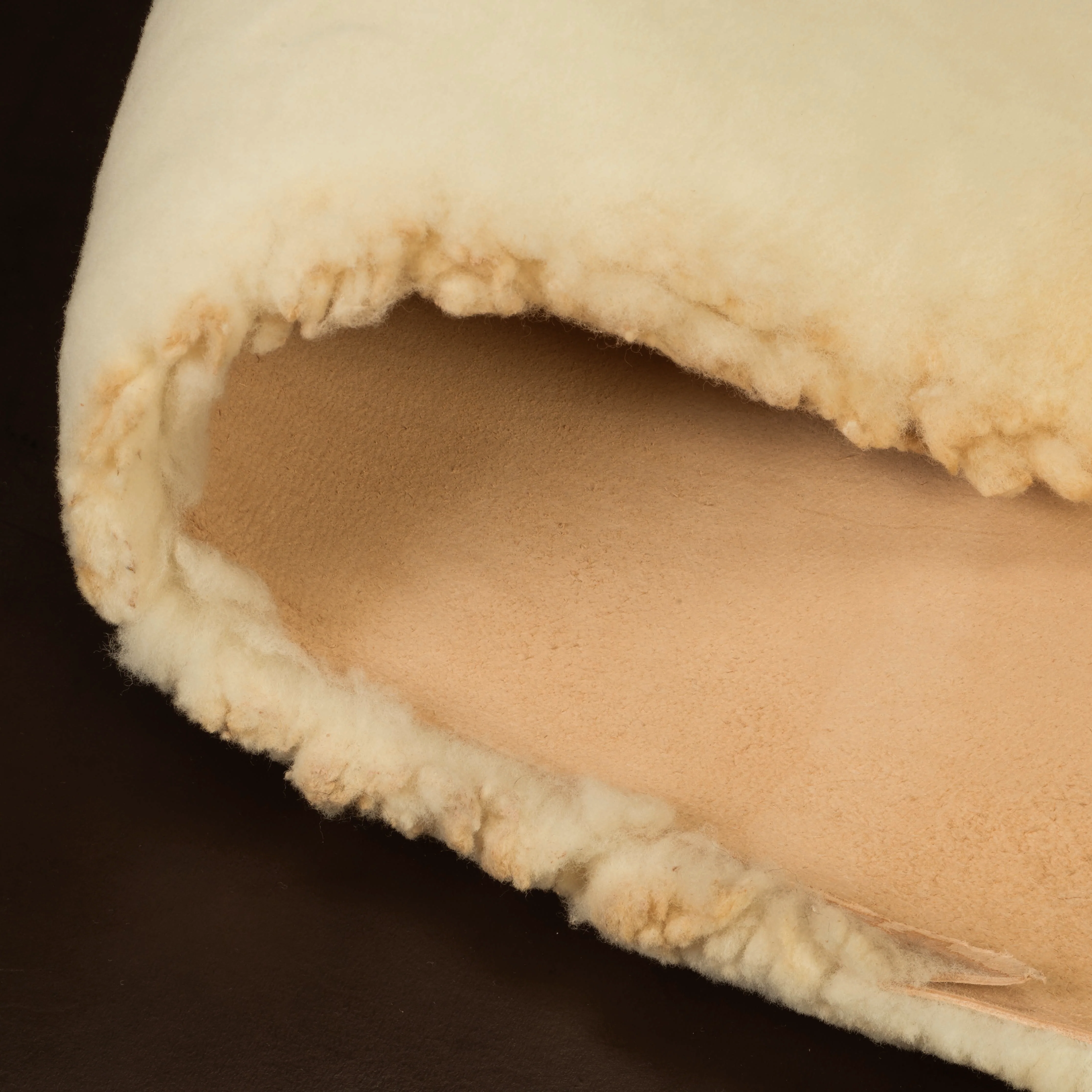 Veg Tanned Saddle Shearling, Natural