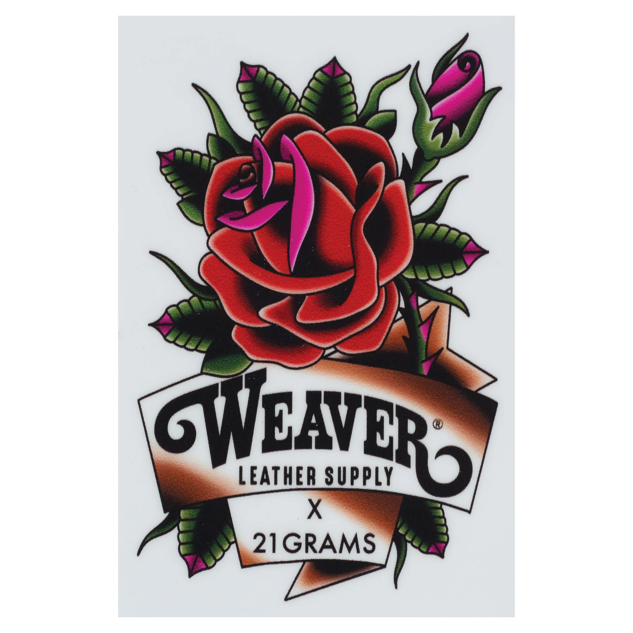 Weaver Leather Supply x 21 Grams Tattooling Sticker