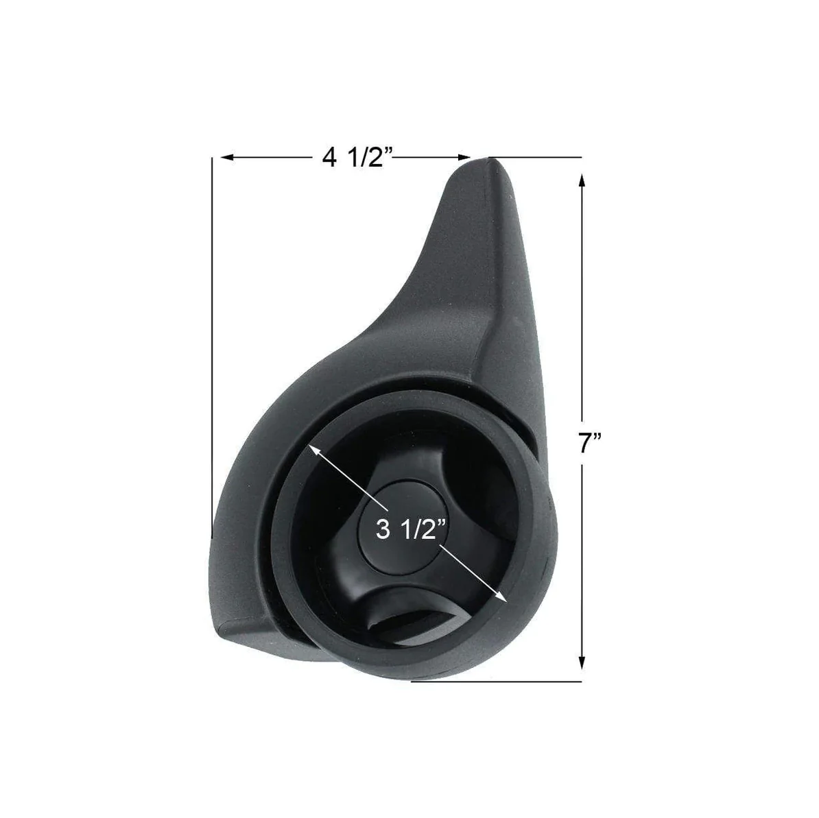 Wheel Assembly Pair Black, #XW-11-PR
