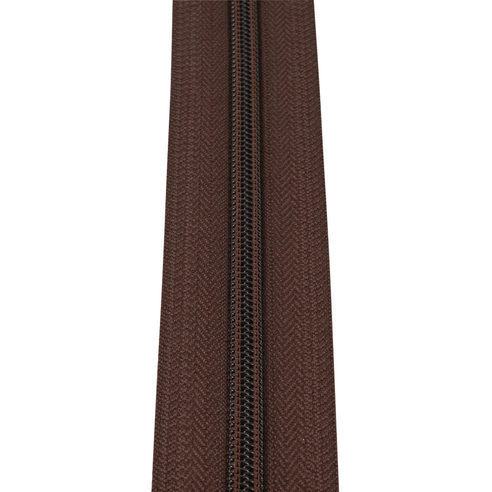 #5 Brown, YKK Coil Zipper Tape, Nylon, #5CN-BRO 1 1665–5-brown-ykk-coil-zipper-tape-nylon-5cn-bro-1.webp