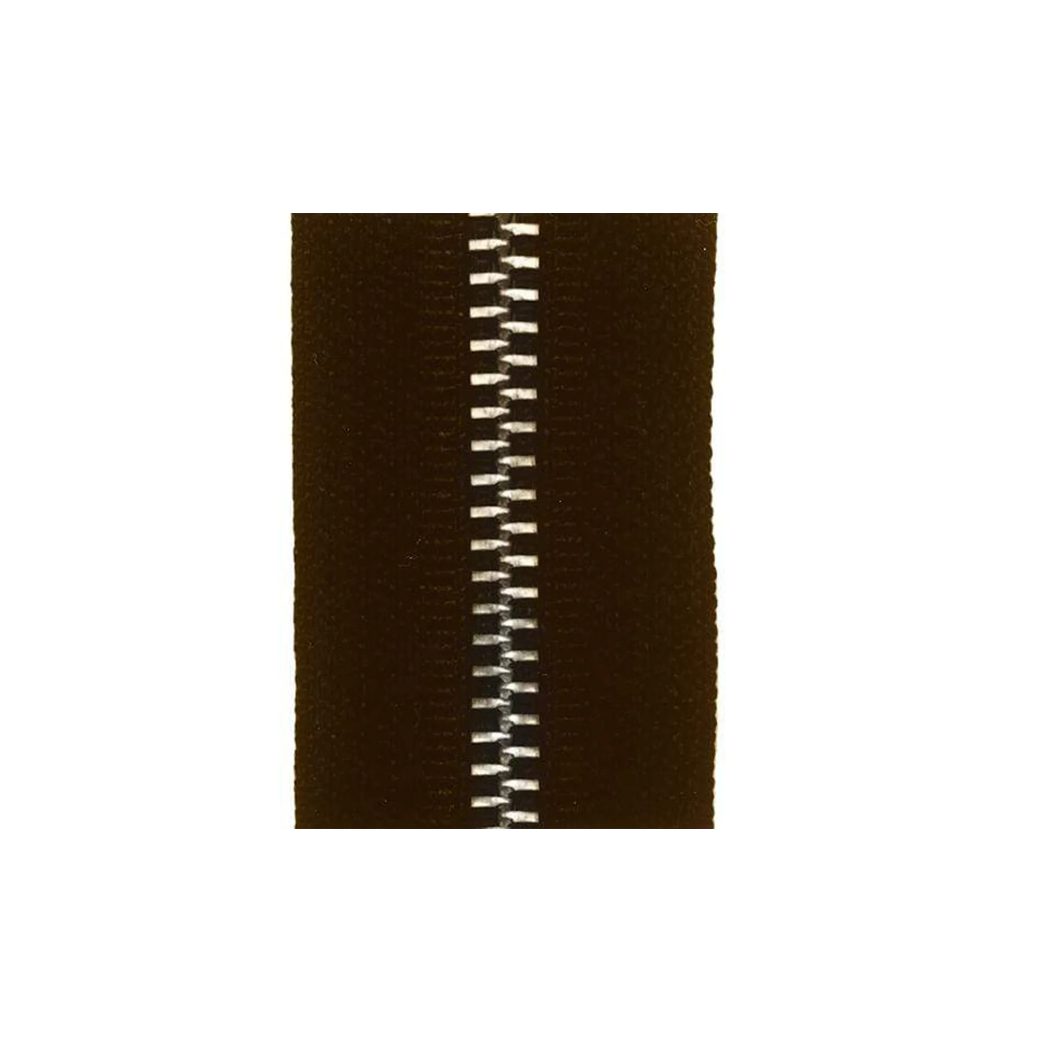#5 Brown, YKK Metal Chain Narrow Zipper Tape with Brass Teeth, #5M-NAR-BRO