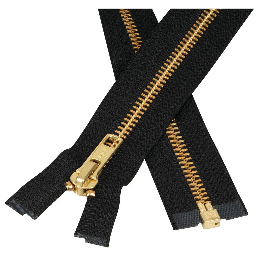 #5 Metal, Black, 24" YKK Separating Jacket Zipper with Brass Teeth, #6JK-24-BLK 1 1727–5-metal-black-24-ykk-separating-jacket-zipper-with-brass-teeth-6jk-24-blk-1.webp