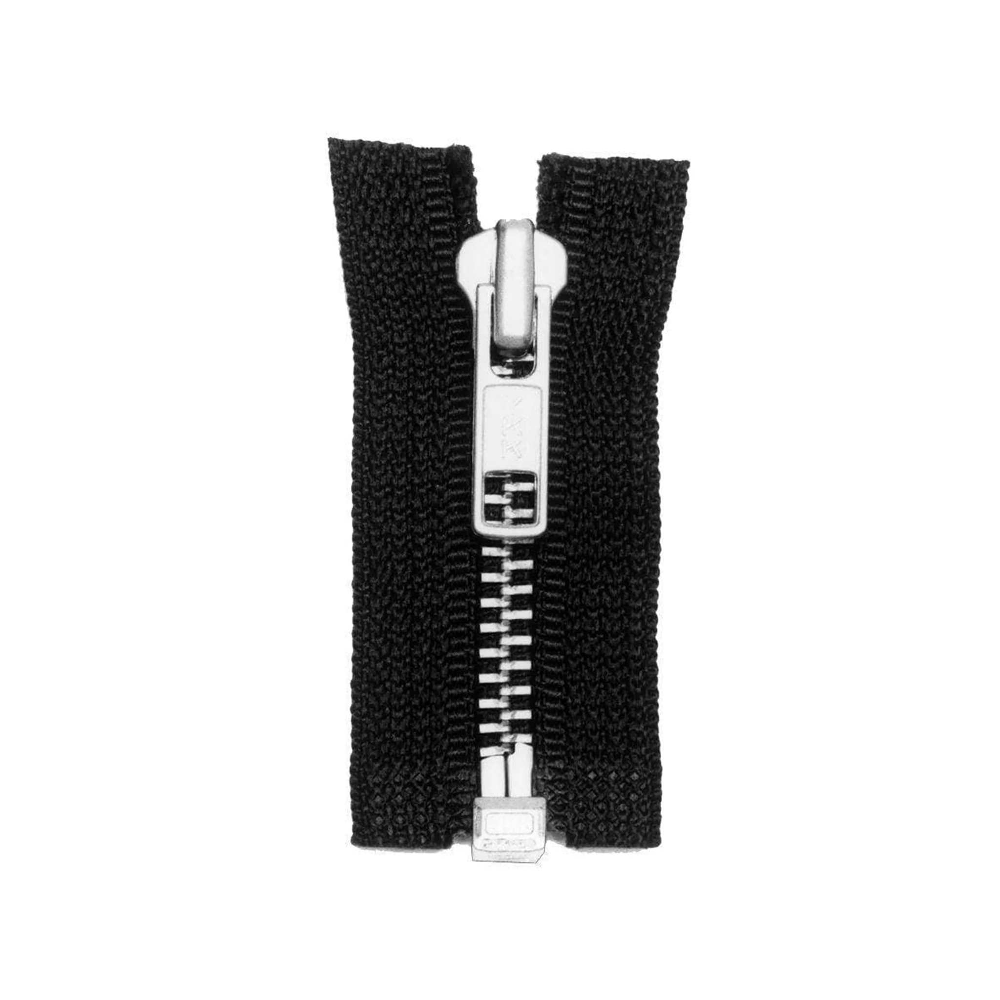 #5 Metal, Black, 36" YKK Separating Jacket Zipper with Solid Nickel Teeth, #6SN-36-BLK