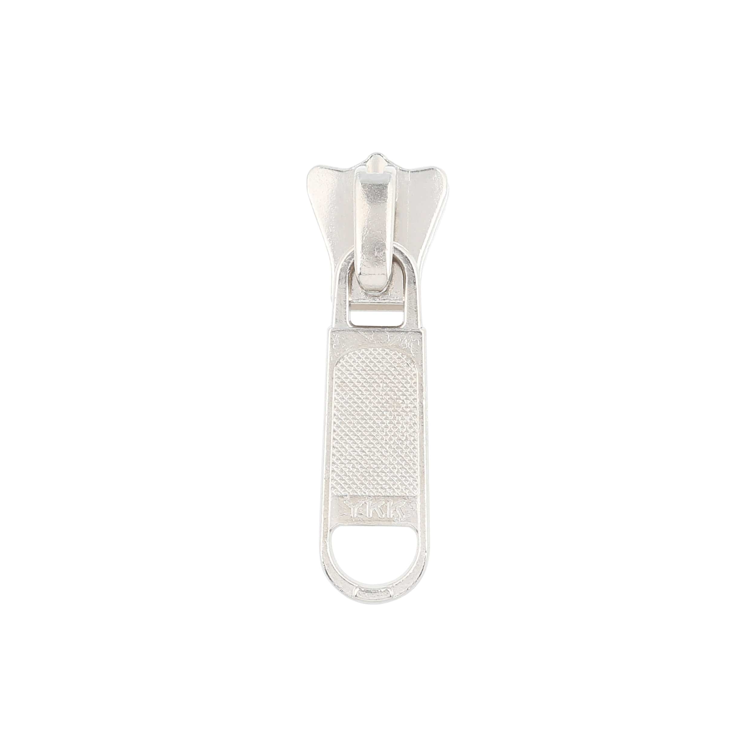 #5 Nickel, YKK Vislon Long Tab Zipper Slider, Zinc Alloy, #5V-4-NP
