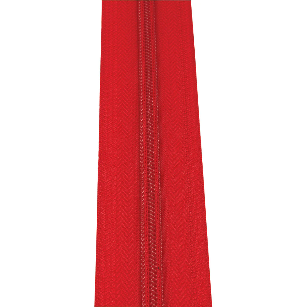 #5 Red, YKK Coil Zipper Tape, Nylon, #5CN-RED