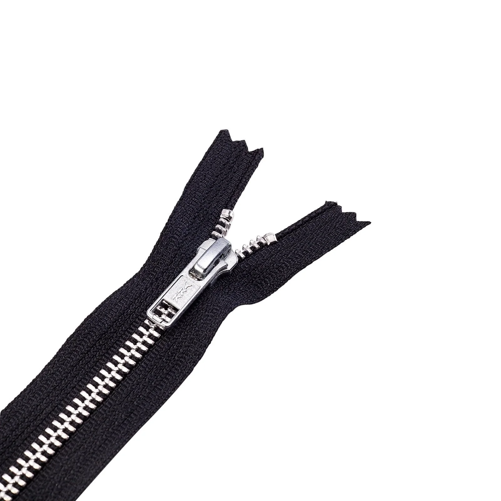#6 Metal, Black, 10" YKK Closed End Zipper with Aluminum Teeth, #6CEB-10-BLK-N 1 2033–6-metal-black-10-ykk-closed-end-zipper-with-aluminum-teeth-6ceb-10-blk-n-1.webp