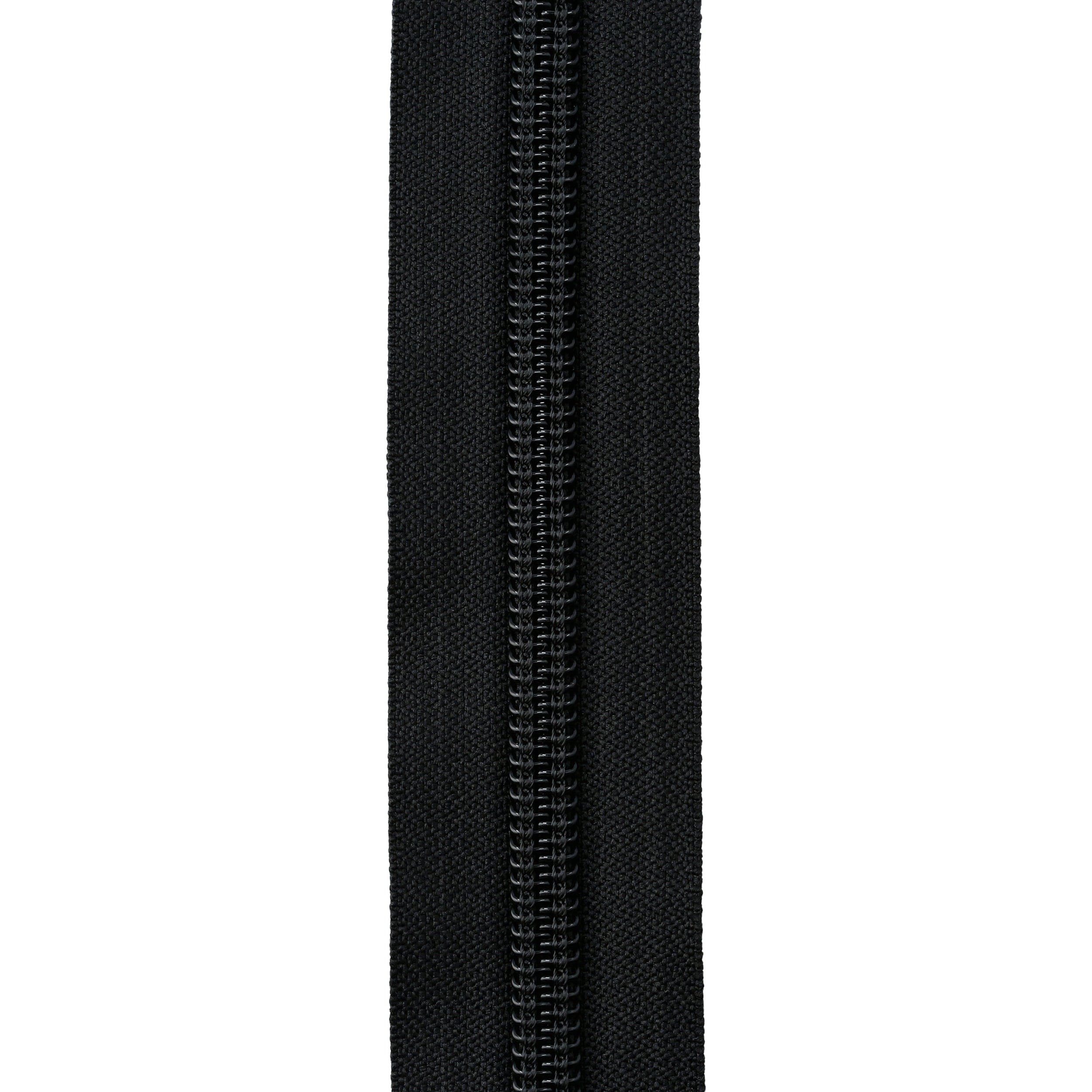 #9 Black, YKK Coil Zipper Tape, Nylon, #9C-BLK 1 2190–9-black-ykk-coil-zipper-tape-nylon-9c-blk-1.jpg