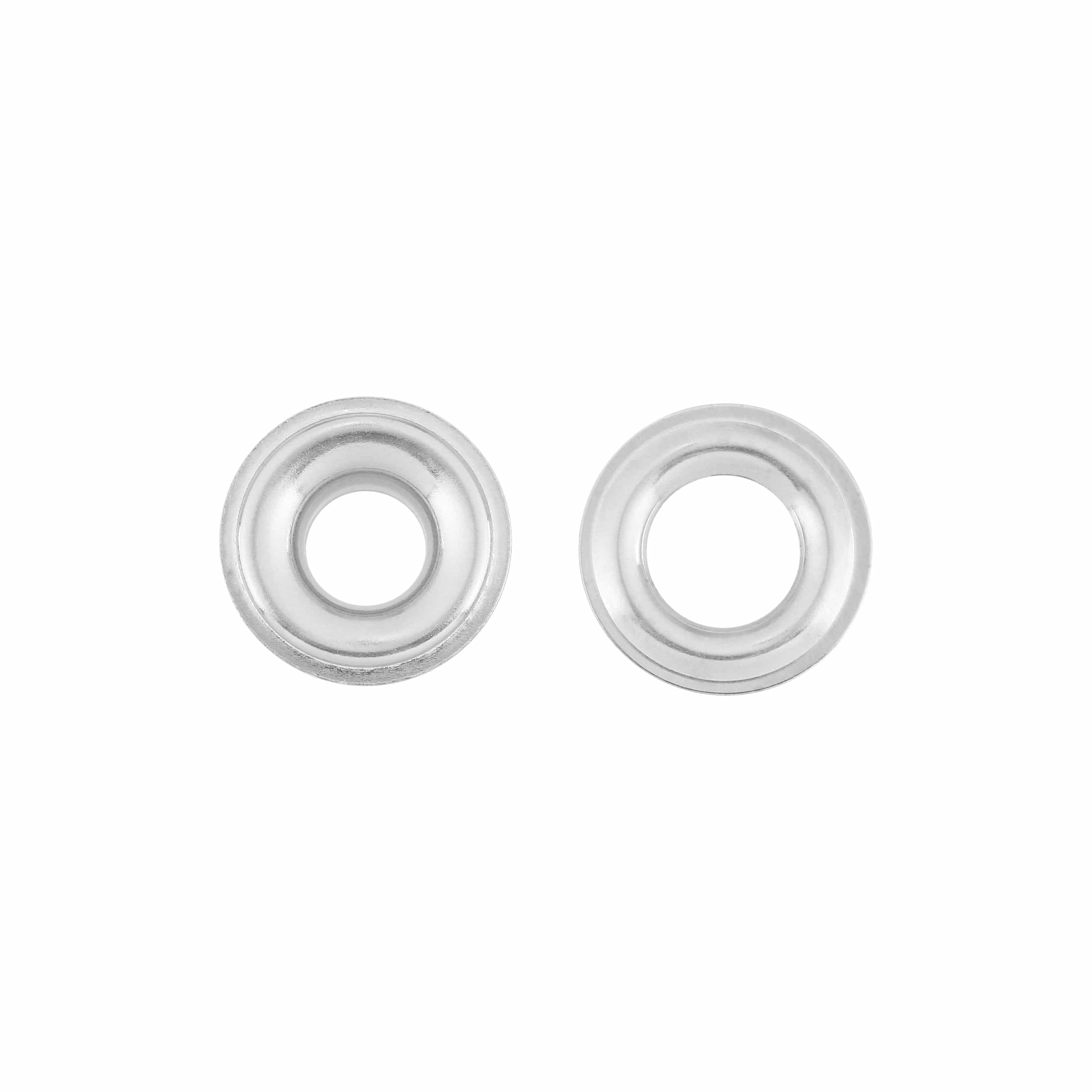 #1 Nickel, Grommet with Washer, Solid Brass - 12 pk, #GROM-1-SBN