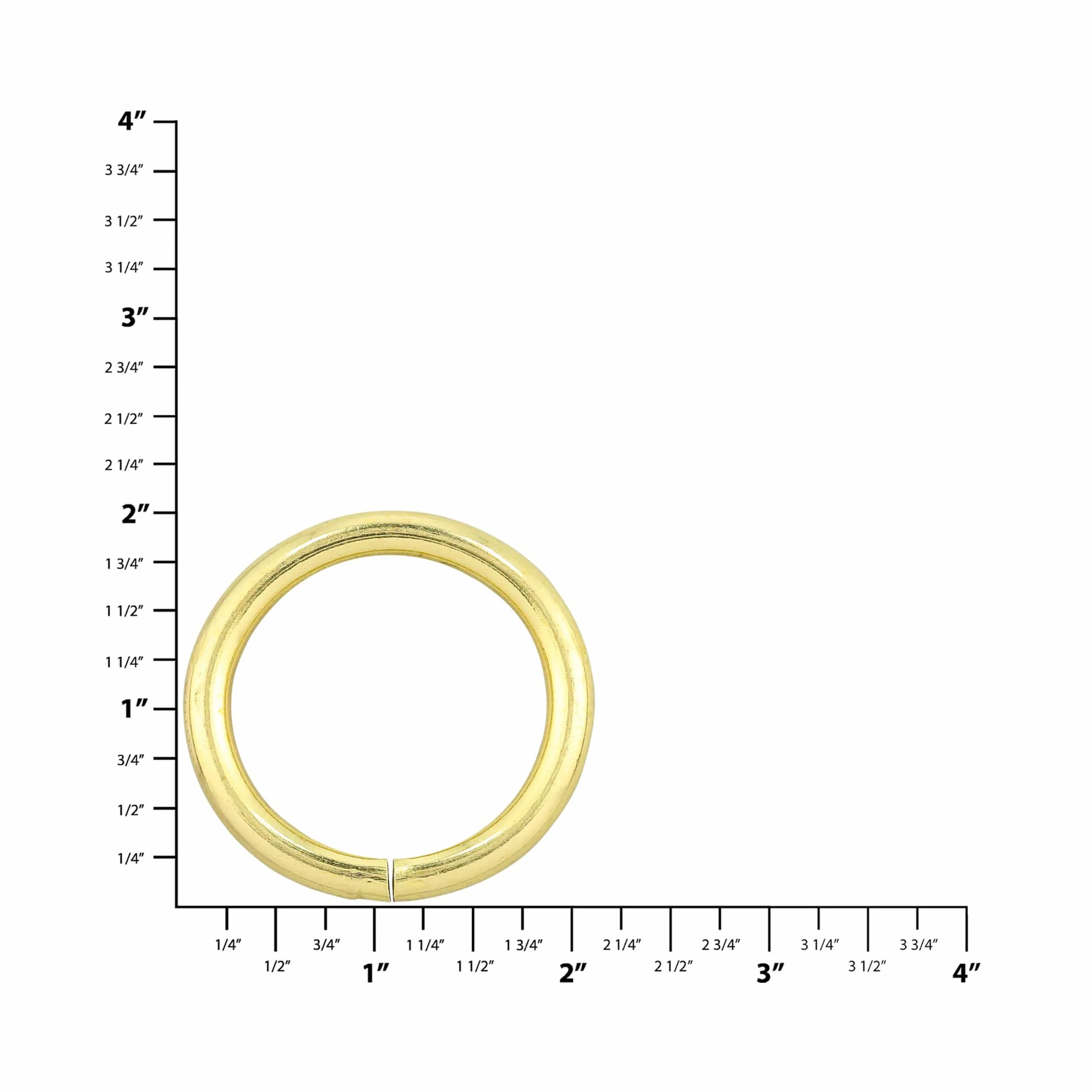 1 1/2" Brass, Split O ring, Solid Brass, #P-3247-1-1-2