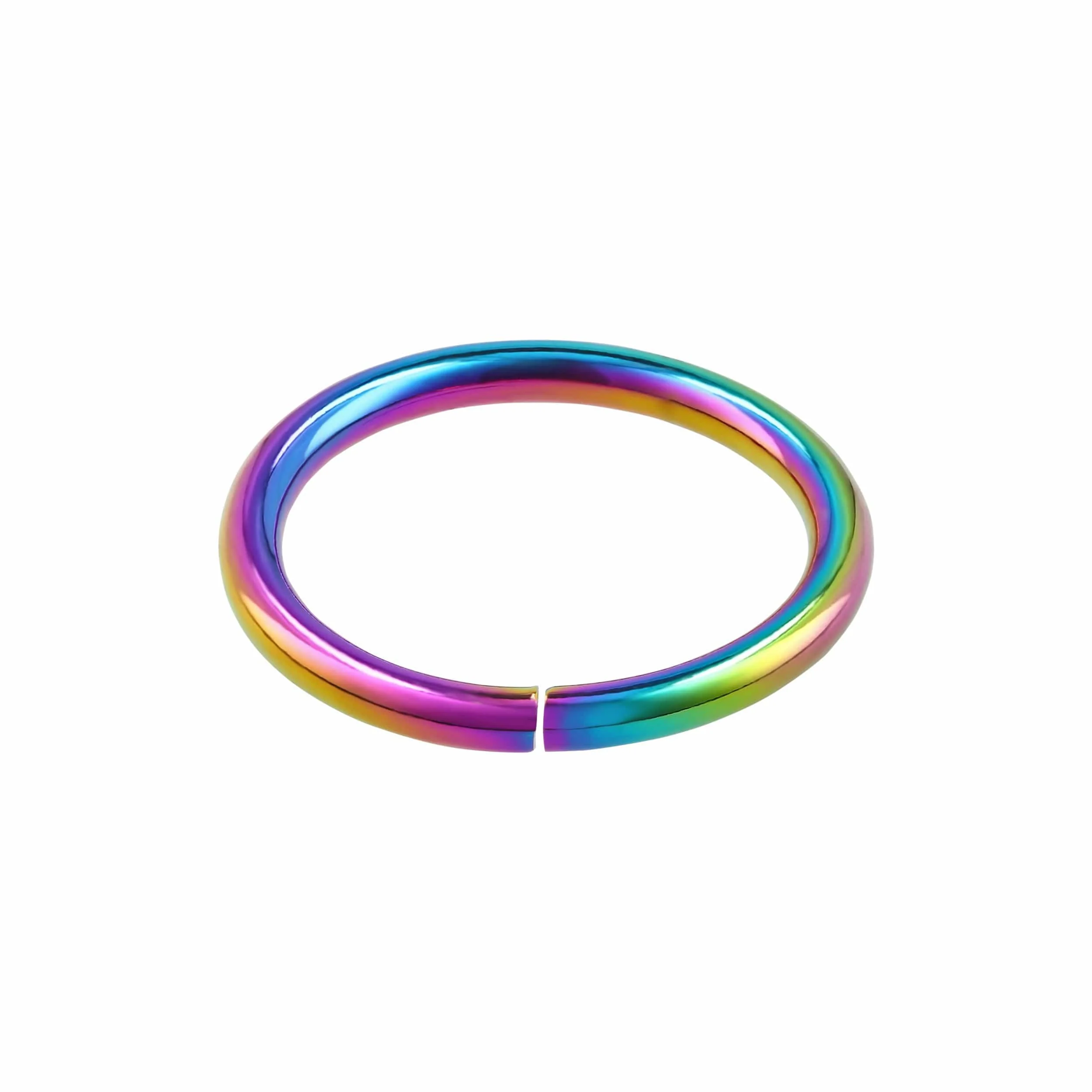 1 1/2" Iridescent Rainbow, Split O-Ring, Zinc Alloy, #D-421-38-IR