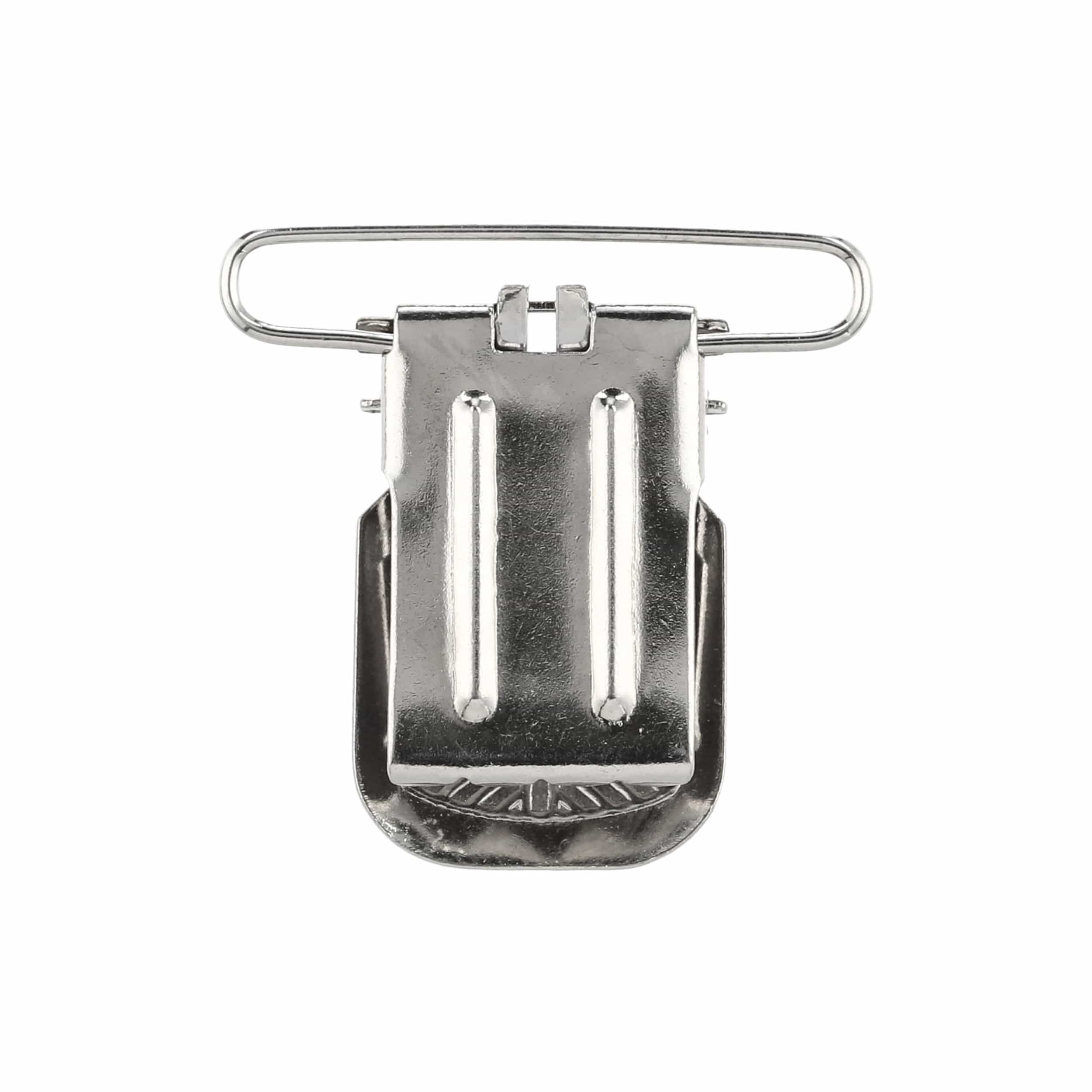 1 1/2" Nickel,  Suspender Clip, Steel, #C-1269-112-NP