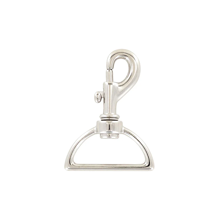1 1/2" Nickel, Bolt Swivel Snap Hook, Zinc Alloy, #P-1753-NP