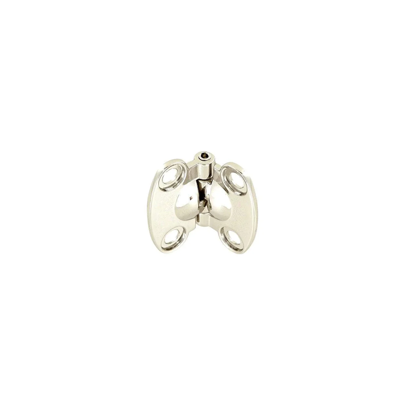 1 1/2" Nickel, Cast Hinge, Zinc Alloy, #L-3686