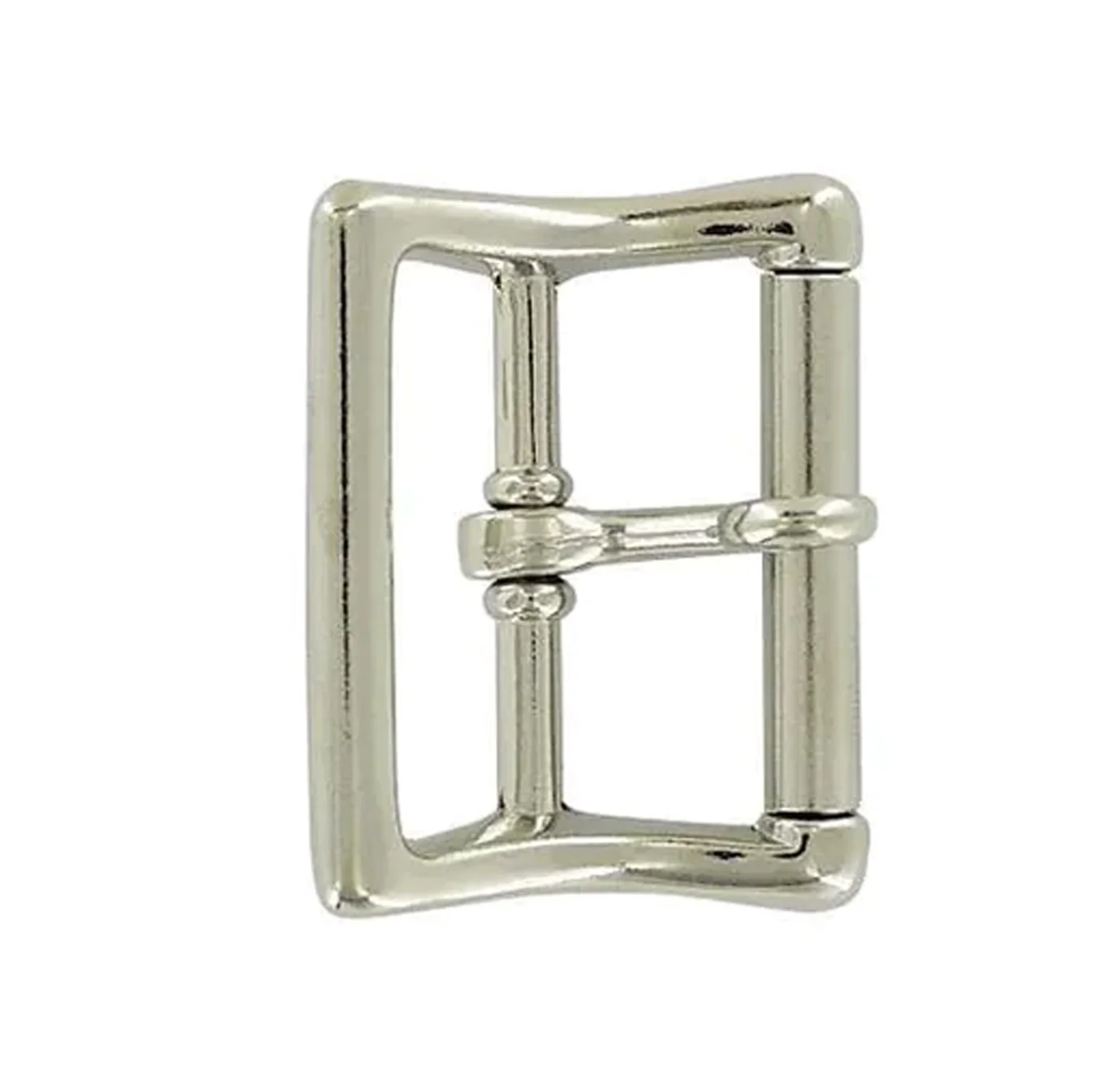 1 1/2" Nickel, Locking Tongue Roller Buckle, Zinc Alloy, #C-1508