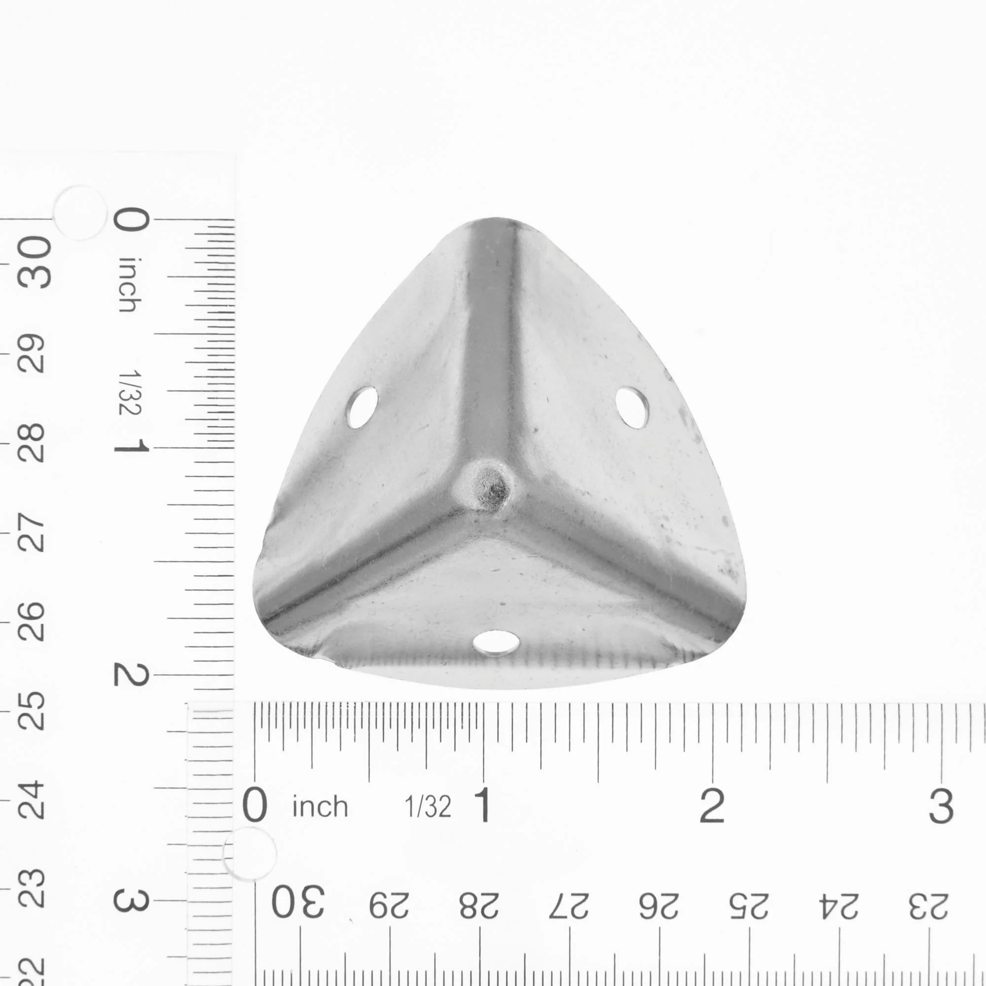 1 1/2" Nickel, Trunk Corner, Steel, #F-8-NP