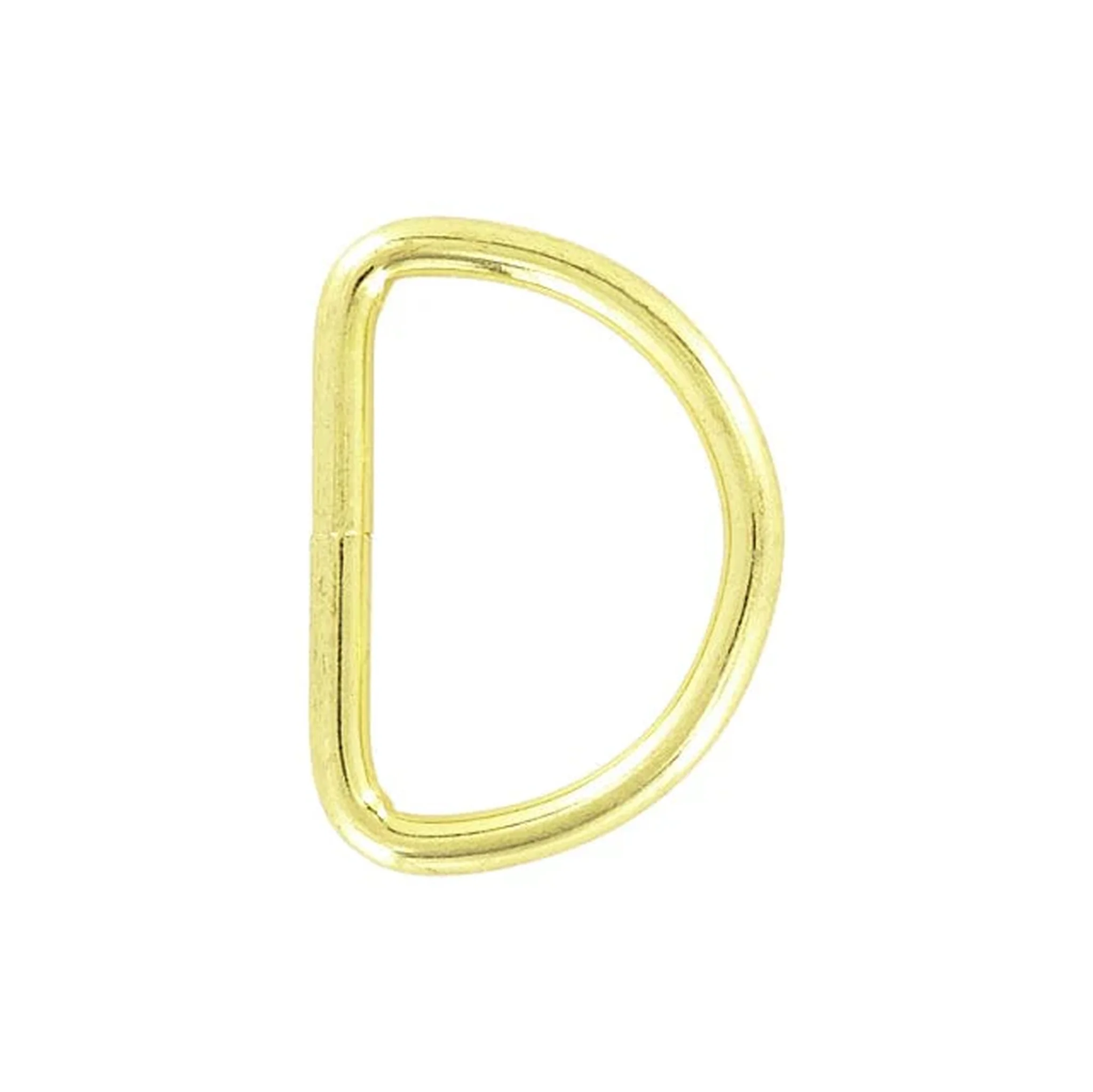 1 1/2" Shiny Brass, Welded D Ring, Steel, #P-2071-BP 1 2524-1-1-2-shiny-brass-welded-d-ring-steel-p-2071-bp-1.webp