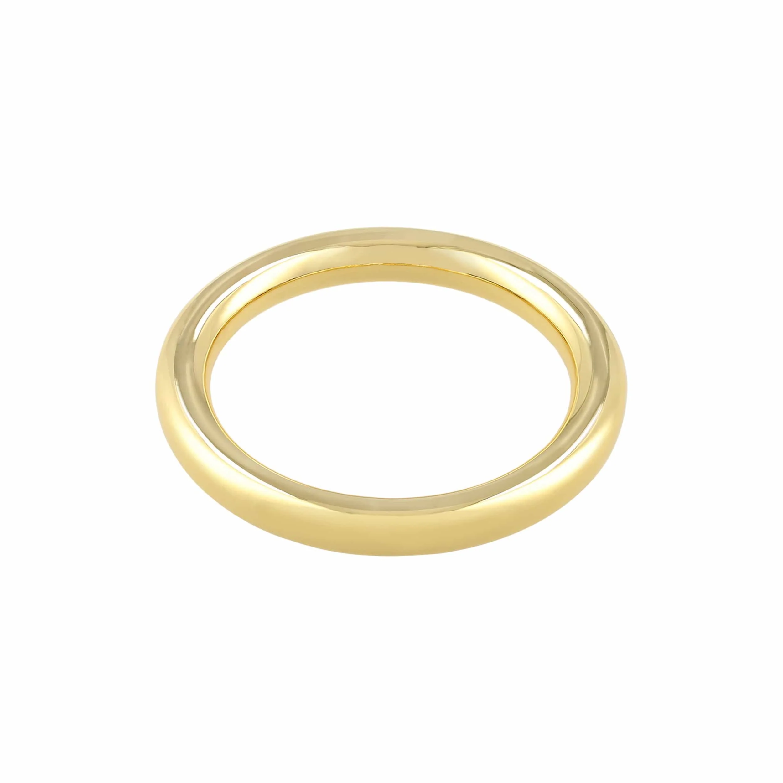 1 1/2" Shiny Gold, Cast Round Ring, Zinc Alloy, #P-2772-GOLD