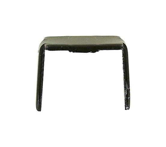 #10 Black, 2-Prong Bottom Stop, Zinc Alloy-PK10, #10M-2P-BLK