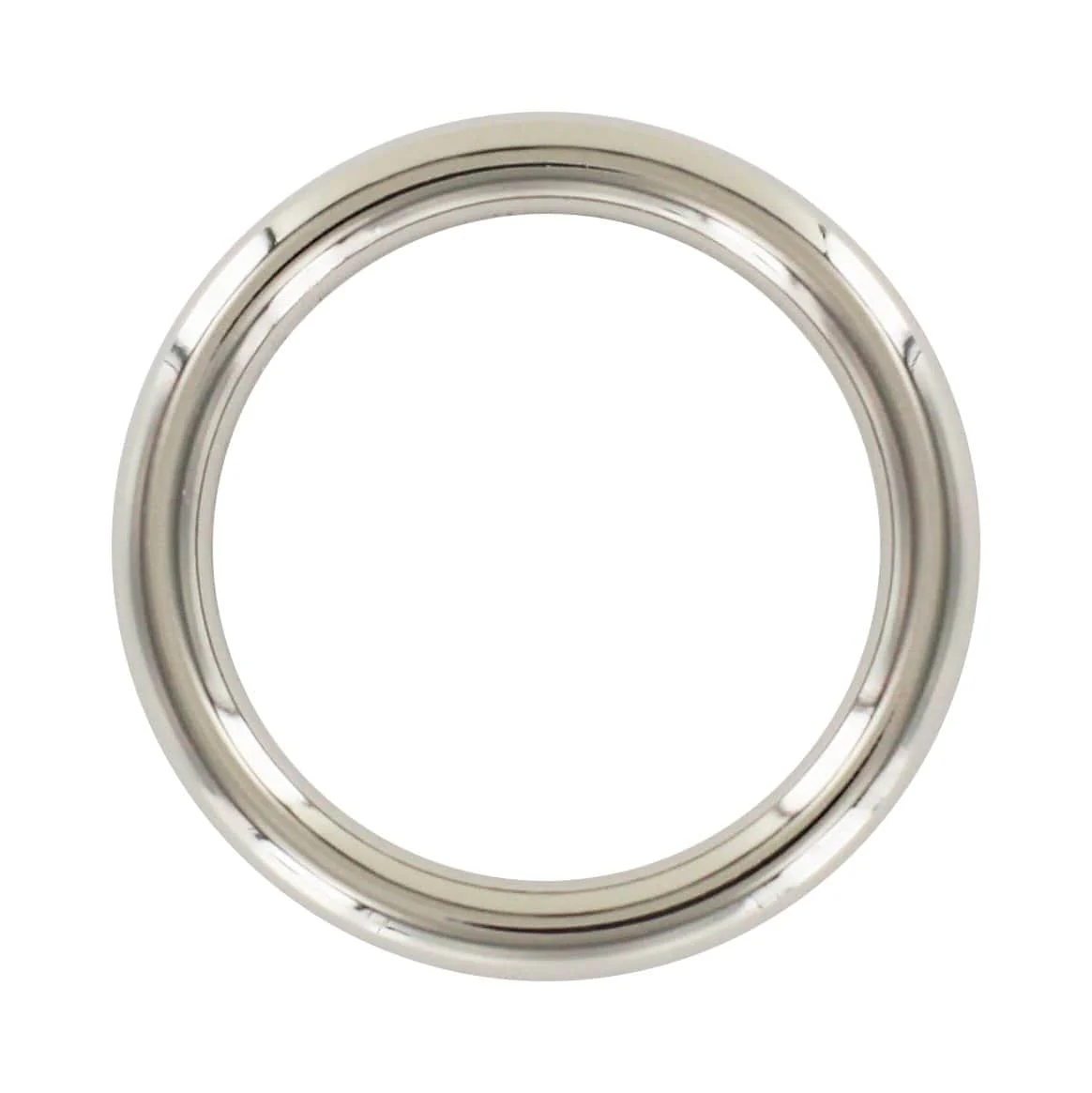 1 1/2" Shiny Nickel, Cast Round Ring, Zinc Alloy, #P-2772-NIC