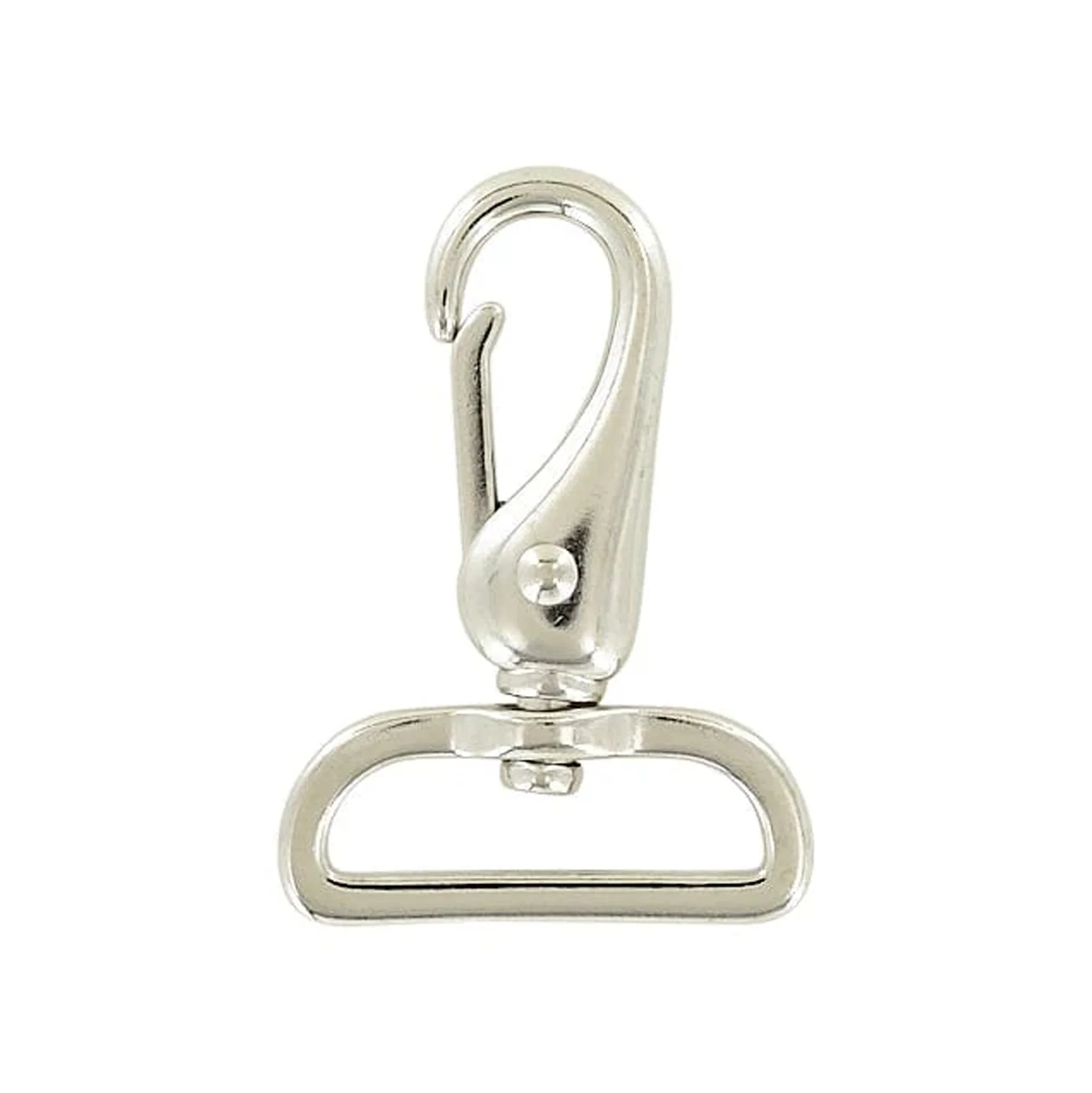 1 1/2" Shiny Nickel, Lever Swivel Snap Hook, Zinc Alloy, #P-2218-NP 1 2554-1-1-2-shiny-nickel-lever-swivel-snap-hook-zinc-alloy-p-2218-np-1.webp