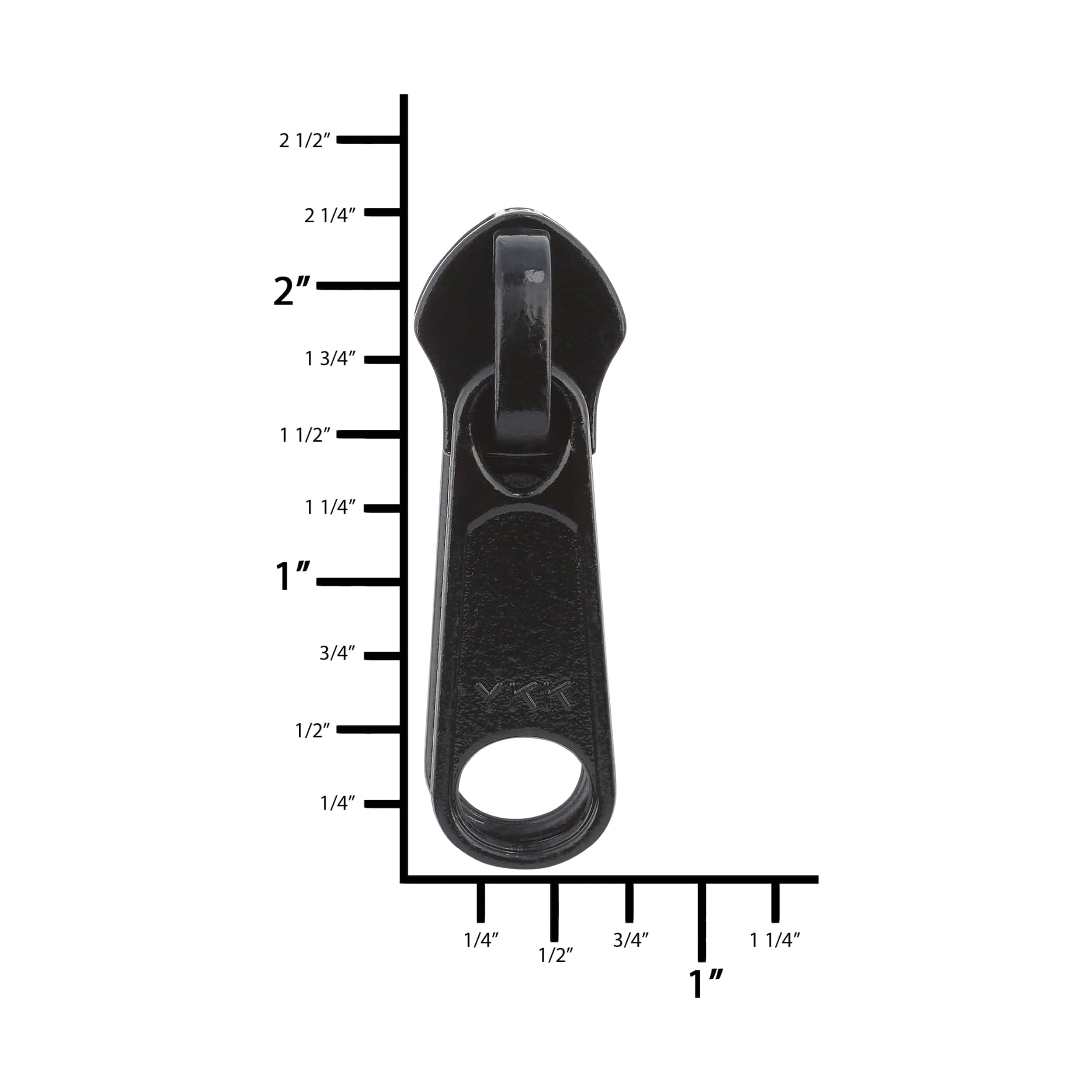 #10 Black, Coil, YKK Long Tab Non-Lock Reversible, Zinc Alloy, #10C-2-BLK