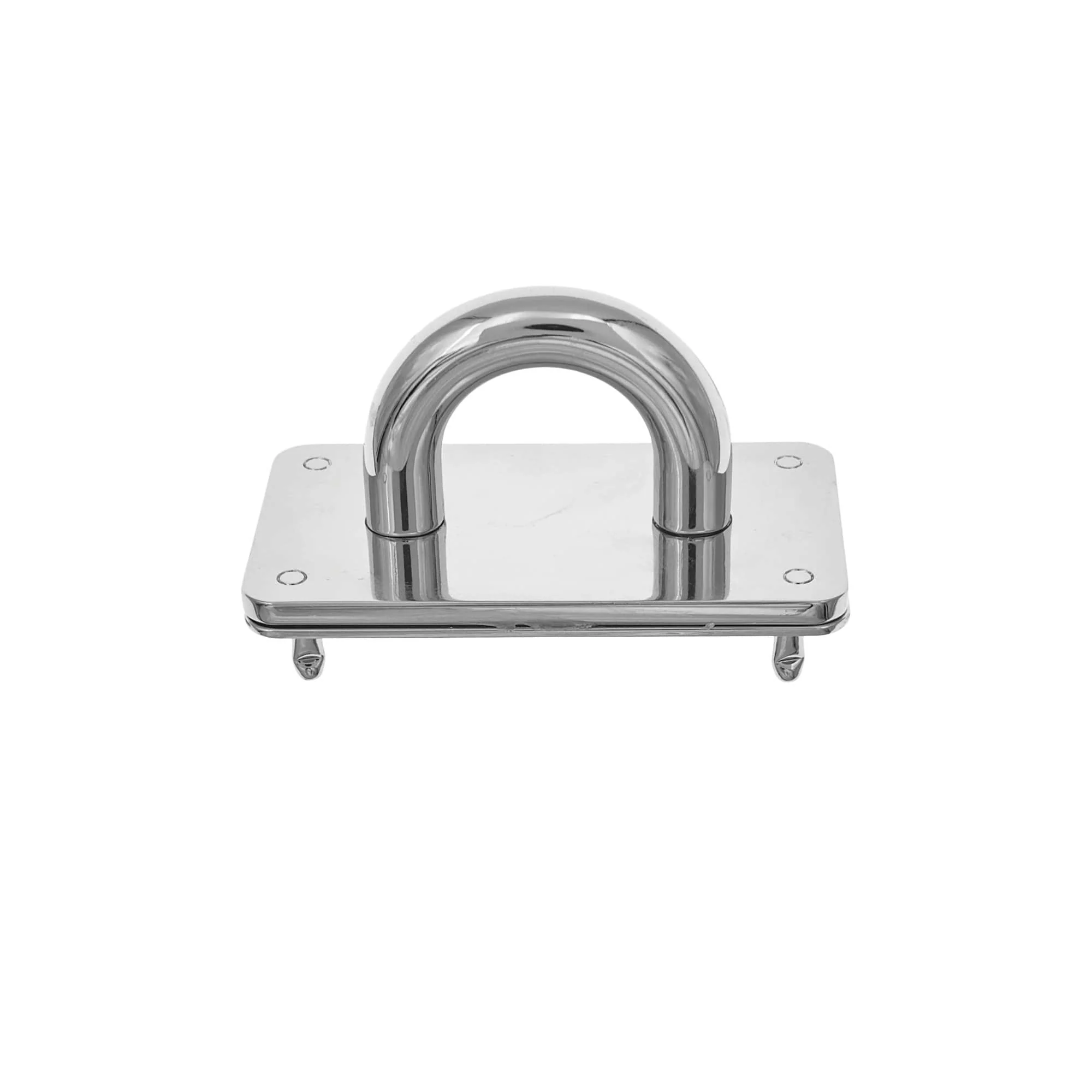 1 1/2' Shiny Nickel, Padlock Keeper, Handle Loop, Zinc Alloy, #SM-116