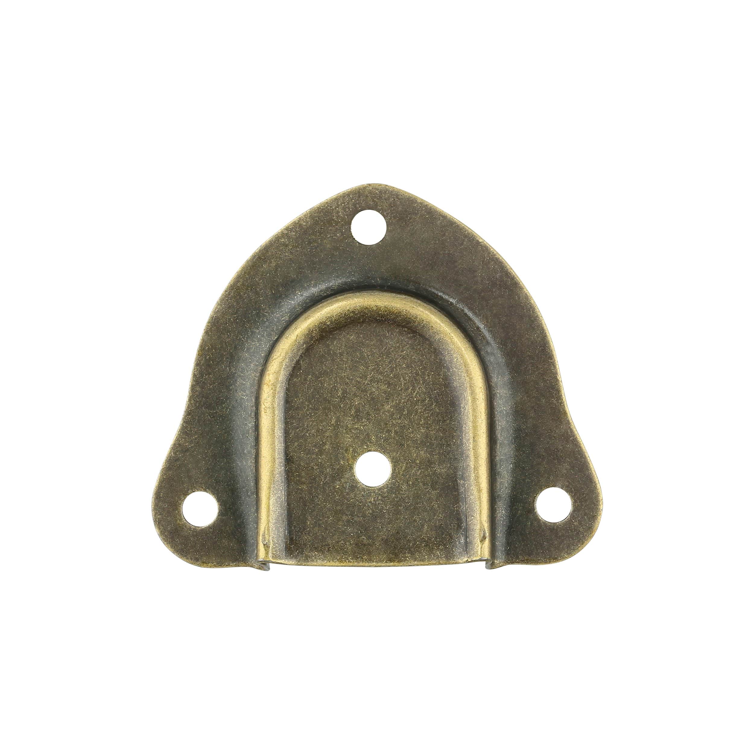 1 1/4" Antique Brass, Smooth Edge Spade Trunk Handle End Cap, Steel, #L-1771-ANTB