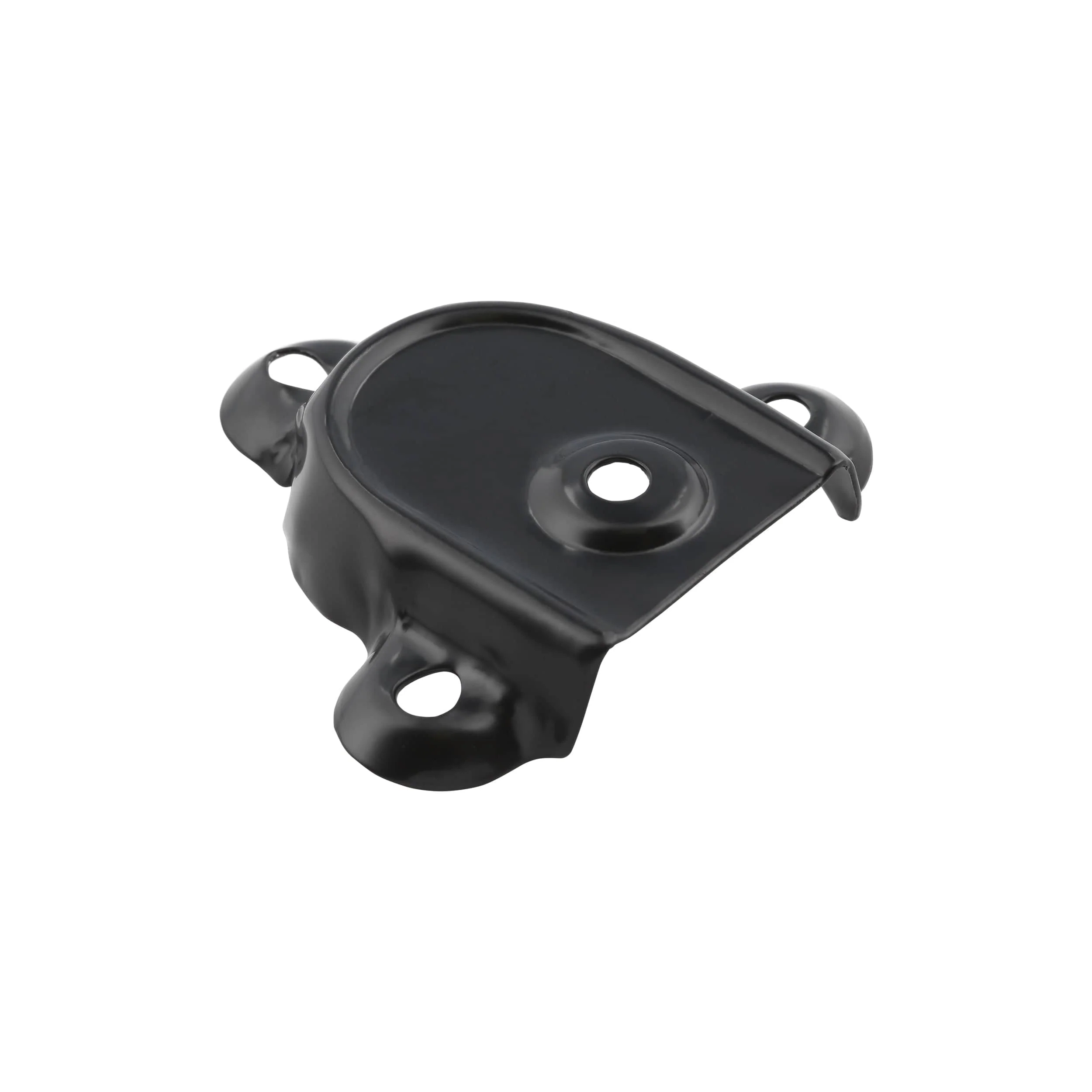 1 1/4" Black, Rigid Spade Trunk Handle End Cap, Steel, #G-13-BLK