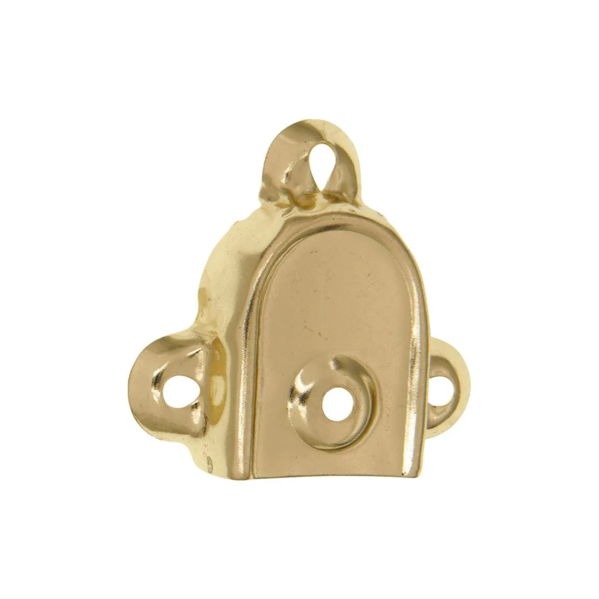 1 1/4" Brass, Rigid Spade Trunk Handle End Cap, Steel, #G-13-BP