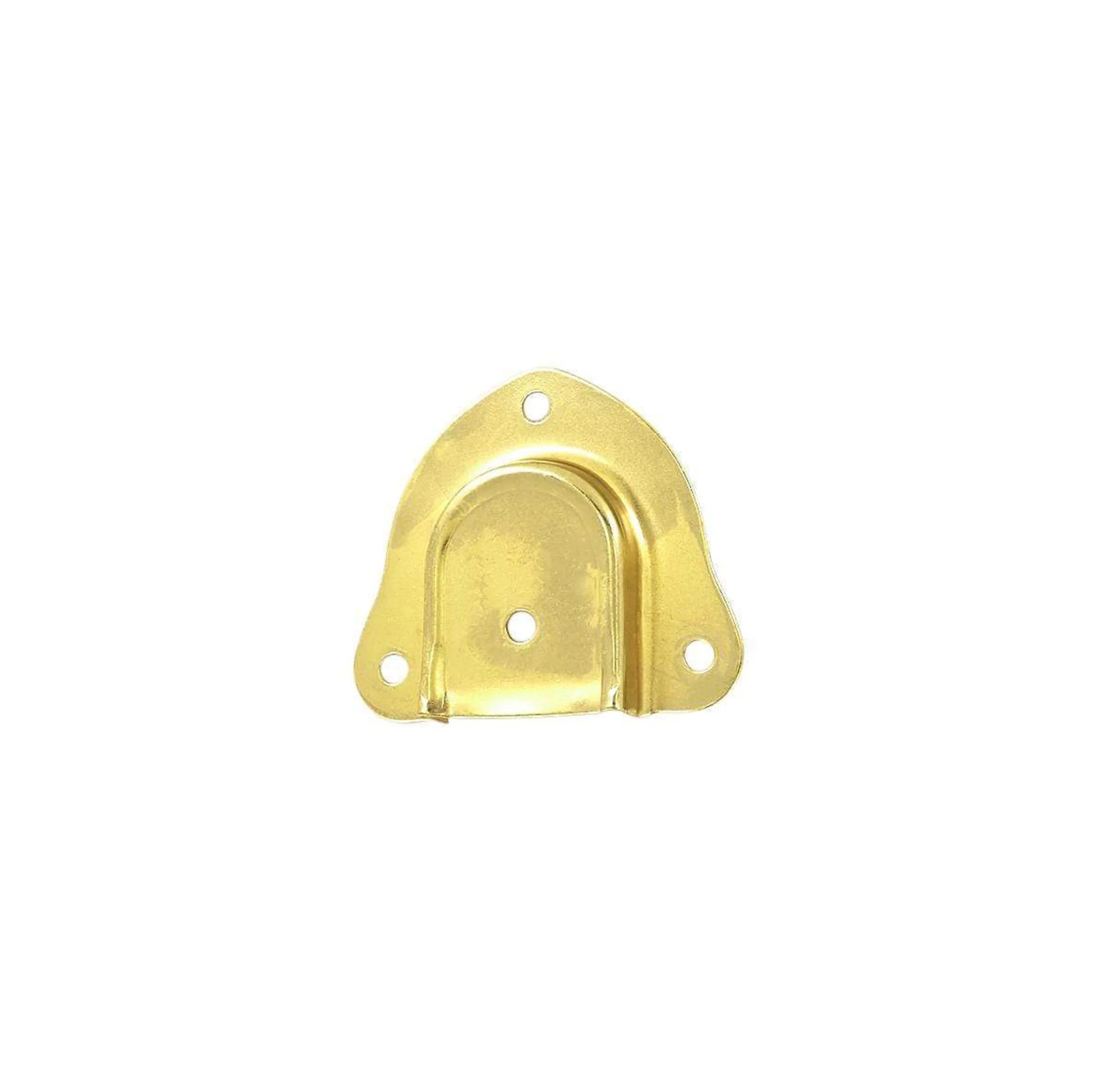 1 1/4" Brass, Smooth Edge Spade Trunk Handle End Cap, Steel, #L-1771-BP
