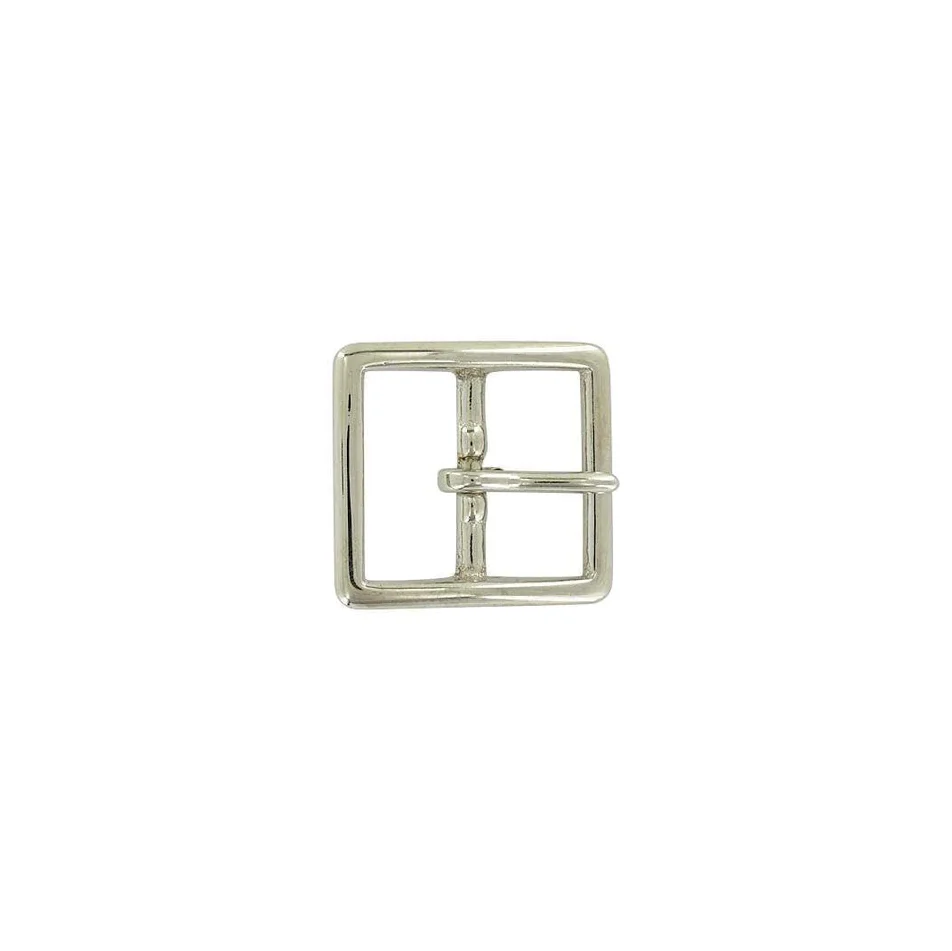 1 1/4" Nickel, Center Bar Buckle, Solid Brass, #899-1-1-4-N