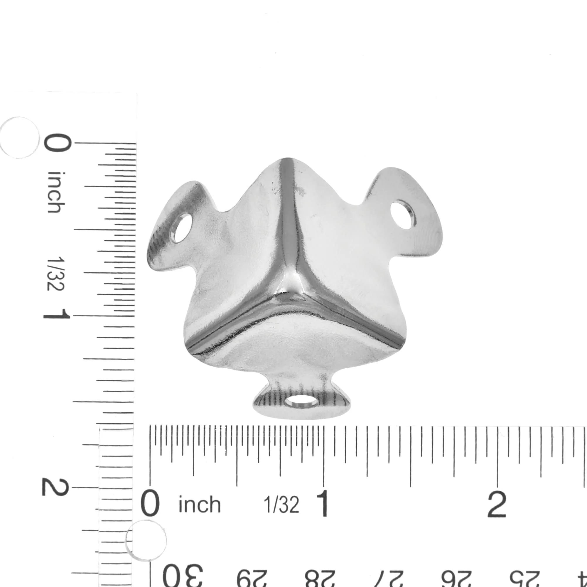 1 1/4" Nickel, Trunk Corner, Steel, #F-50-NP
