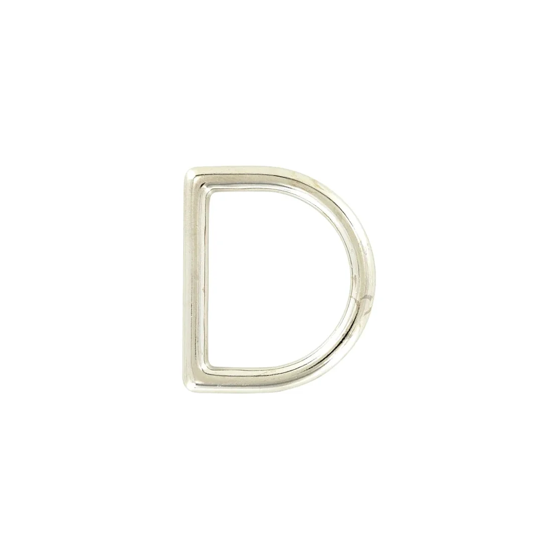 1 1/4" Shiny Nickel, Cast D-Ring, Zinc Alloy, #D-306-NP