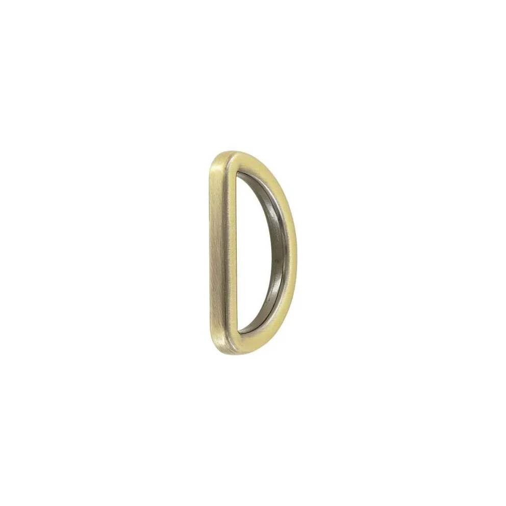 1 1/4"Antique Brass, Solid D Ring, Zinc Alloy, #P-3144-ANTB