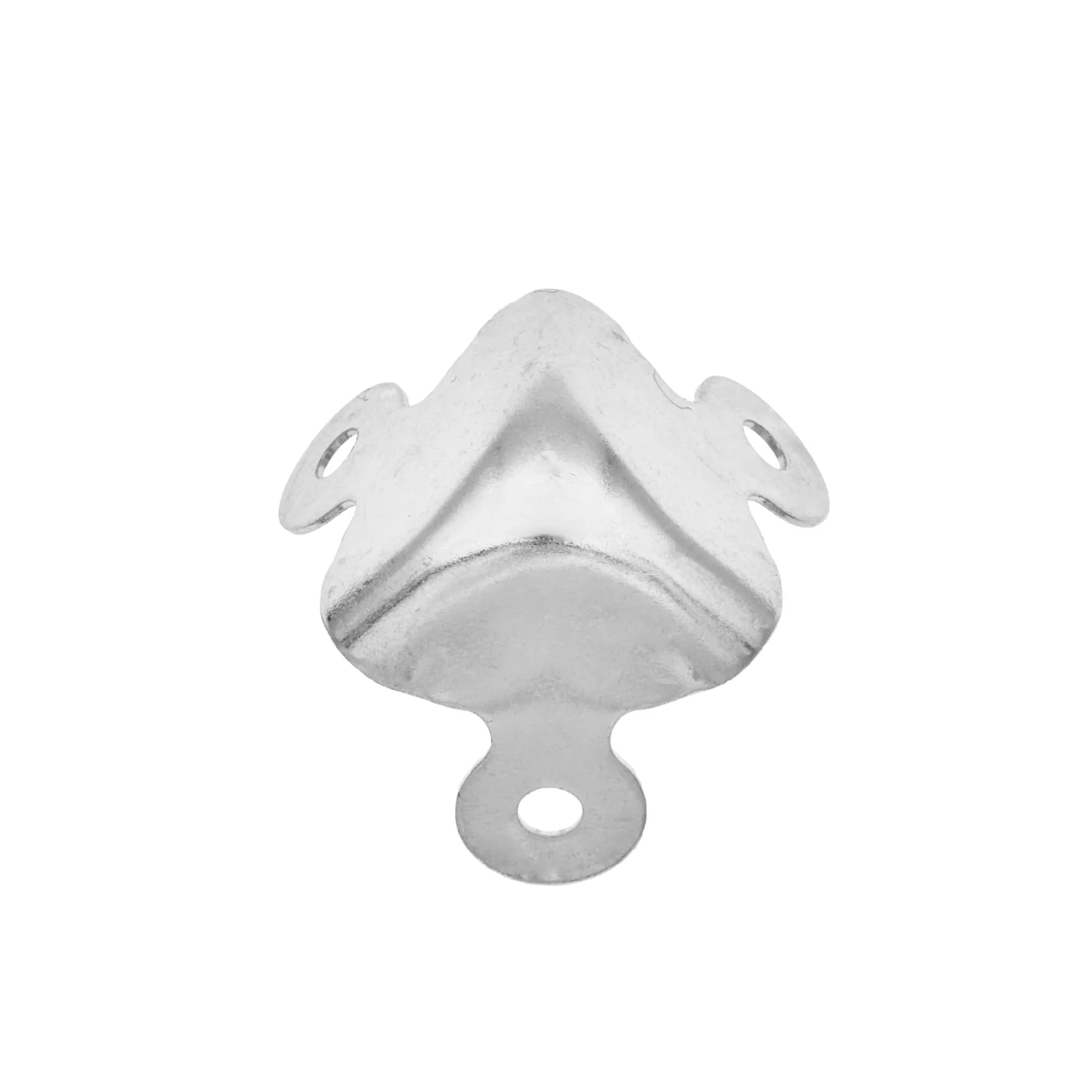 1 1/8" Nickel, Trunk Corner, Steel, #F-3-NP