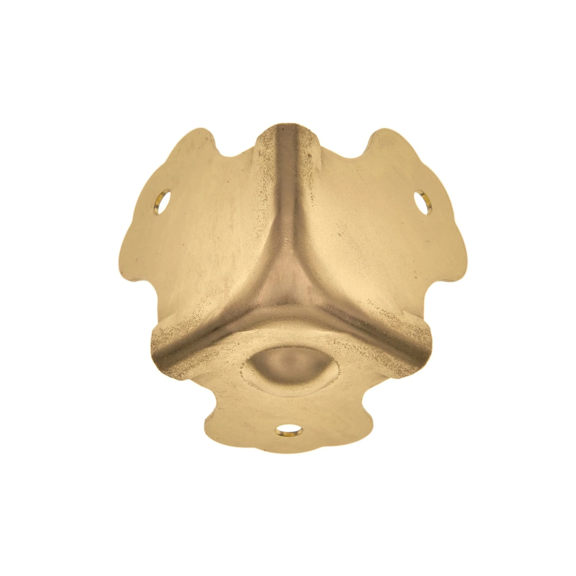 1 3/4" Brass, Trunk Bottom Corner, Steel, #L-1755