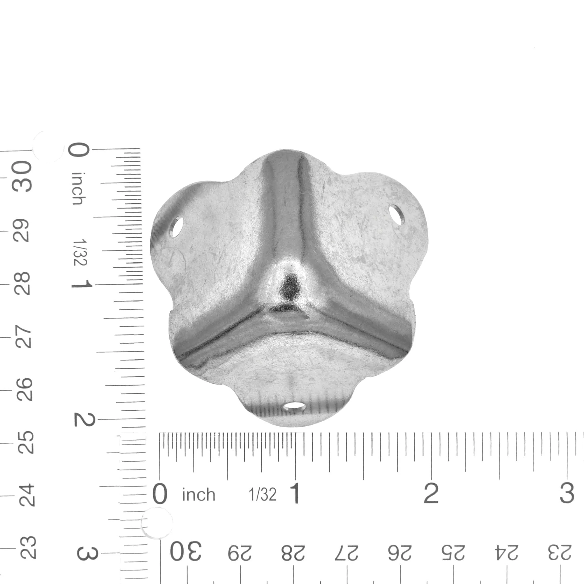 1 3/8" Nickel, Corner, Steel, #F-6-NP