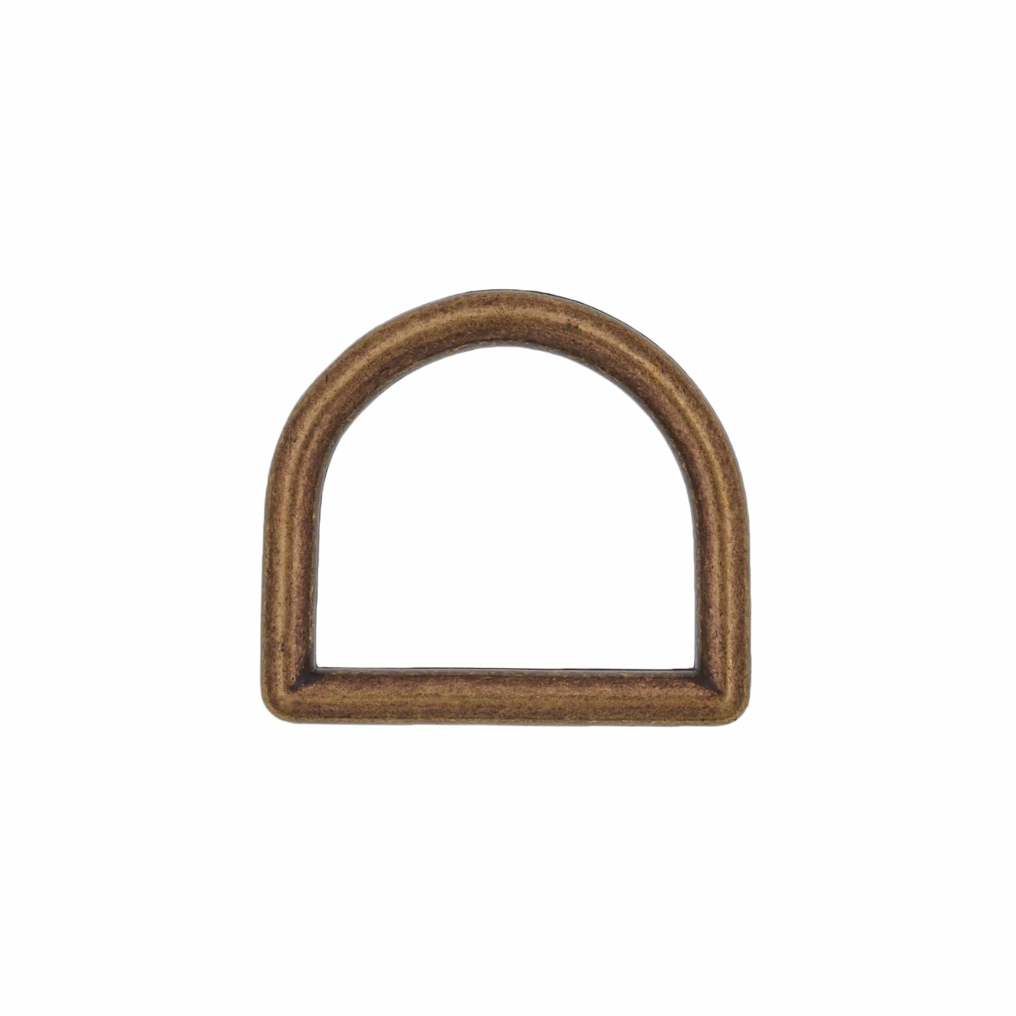 1" Antique Brass, Cast D-Ring. Zinc Alloy, #D-305-ANTB