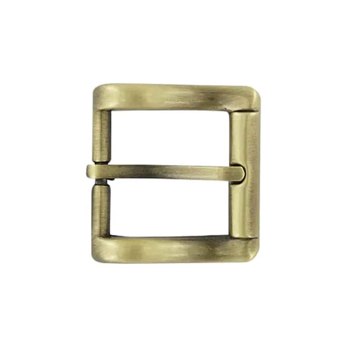 1" Antique Brass, Heel Bar Buckle, Zinc Alloy, #C-2091-ANTB