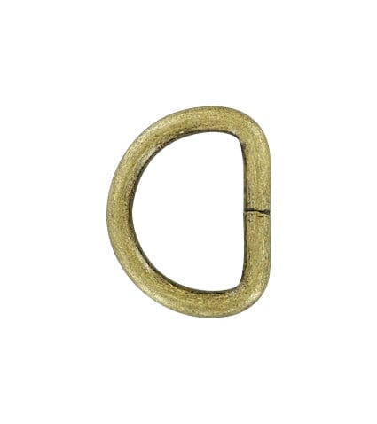 1" Antique Brass, Split D Ring, Steel, #P-2120-ANTB