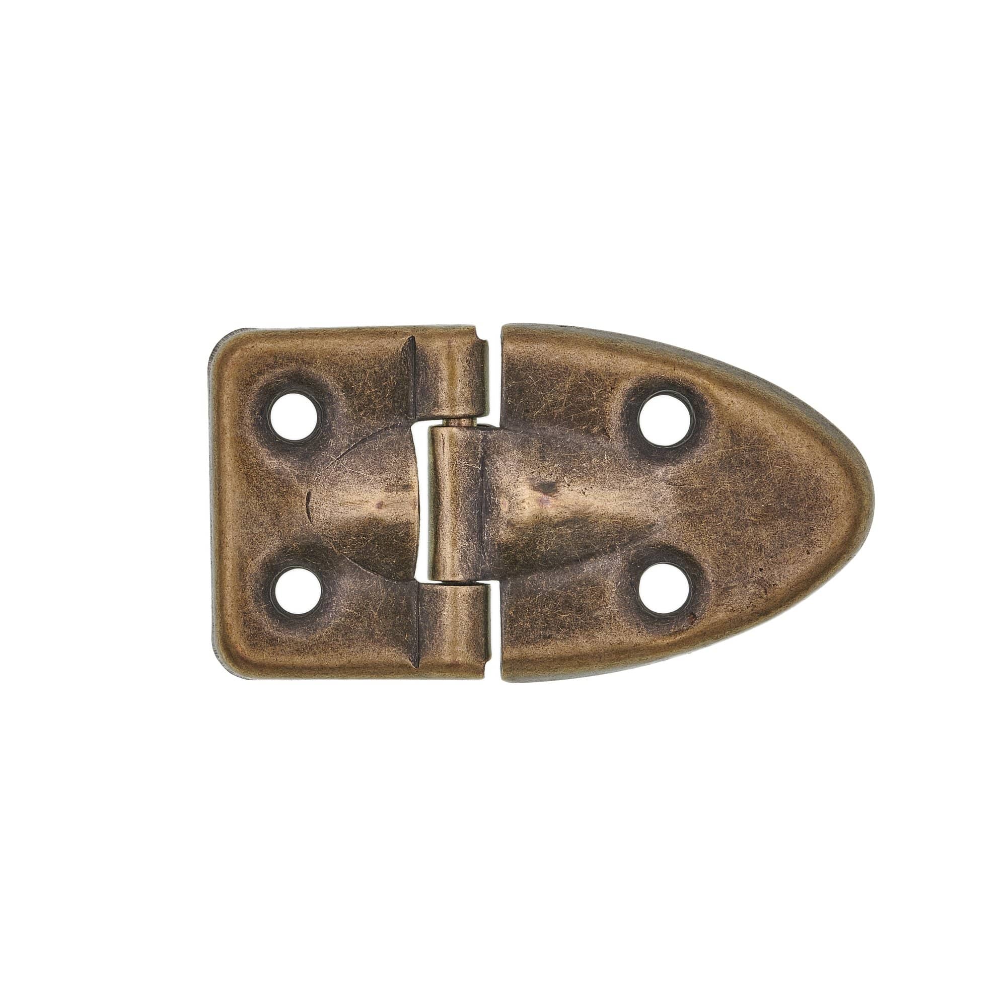 1" Antique Brass, Stop Hinge, Zinc Alloy, #D-64-ANTB