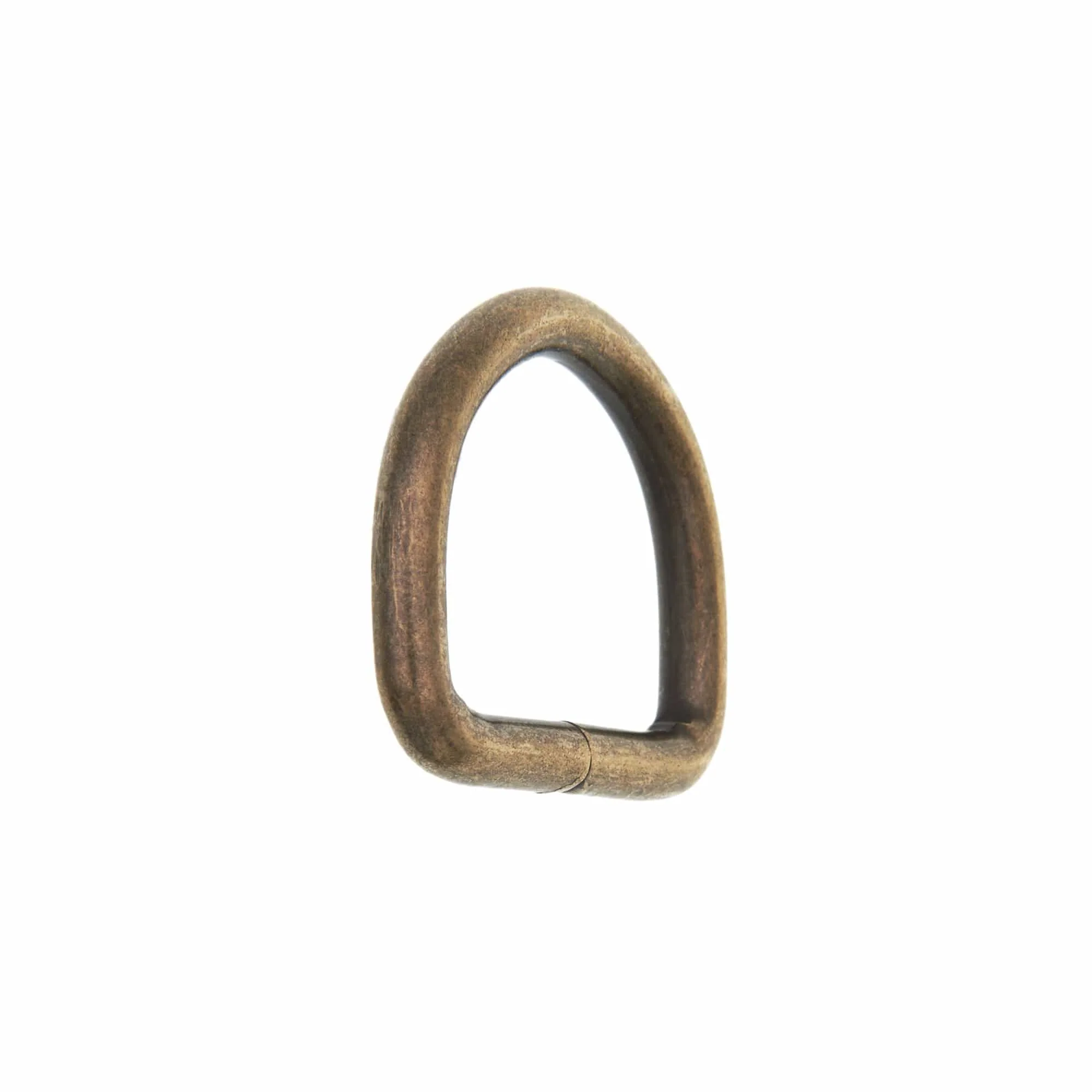 1" Antique Brass, Welded D Ring, Steel, #P-2139-ANTB