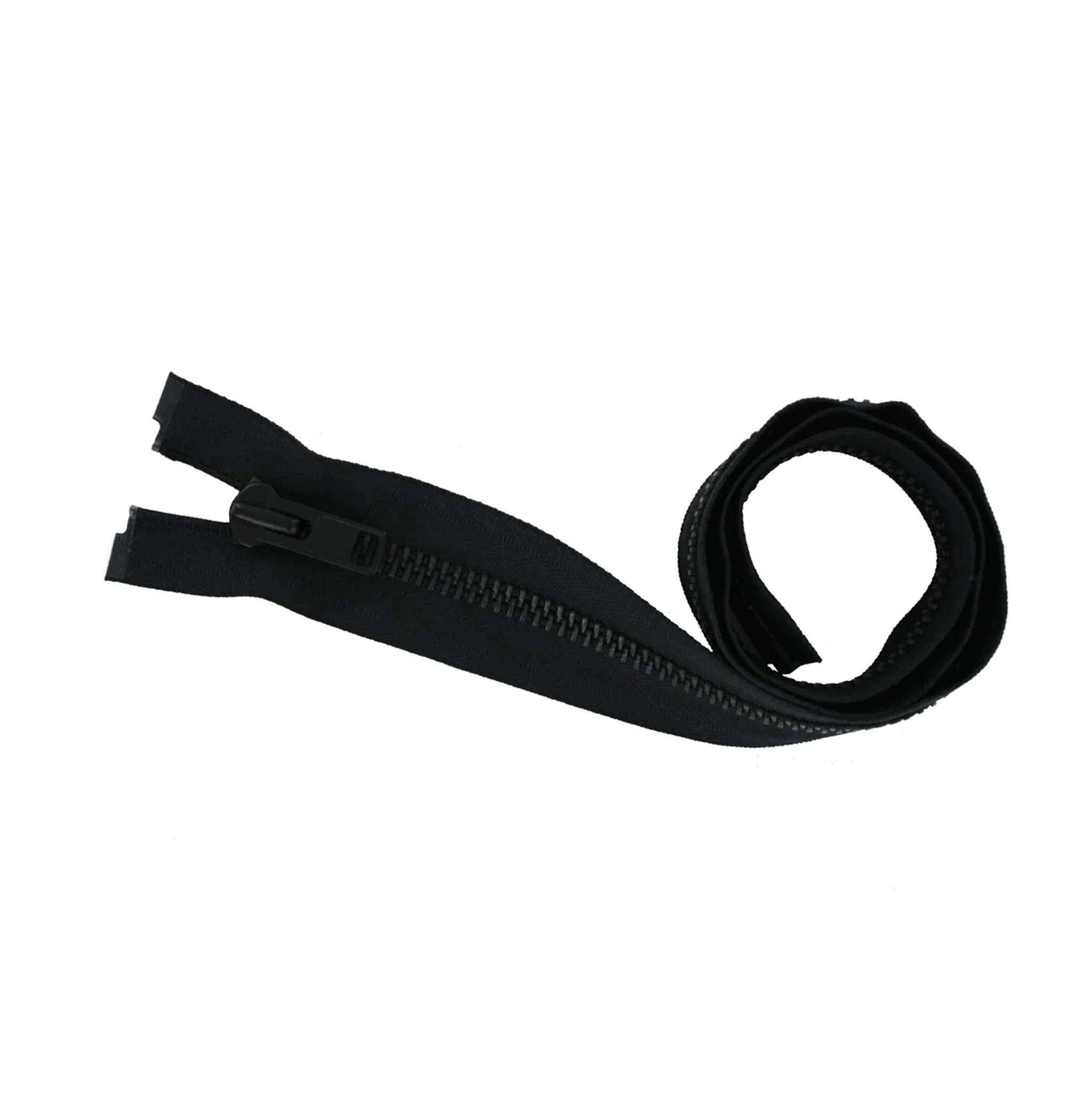 #10 Metal, Black, 36" Separating Bomber Jacket Zipper with Black Oxide Teeth, #9BJ-36-BLK-OX