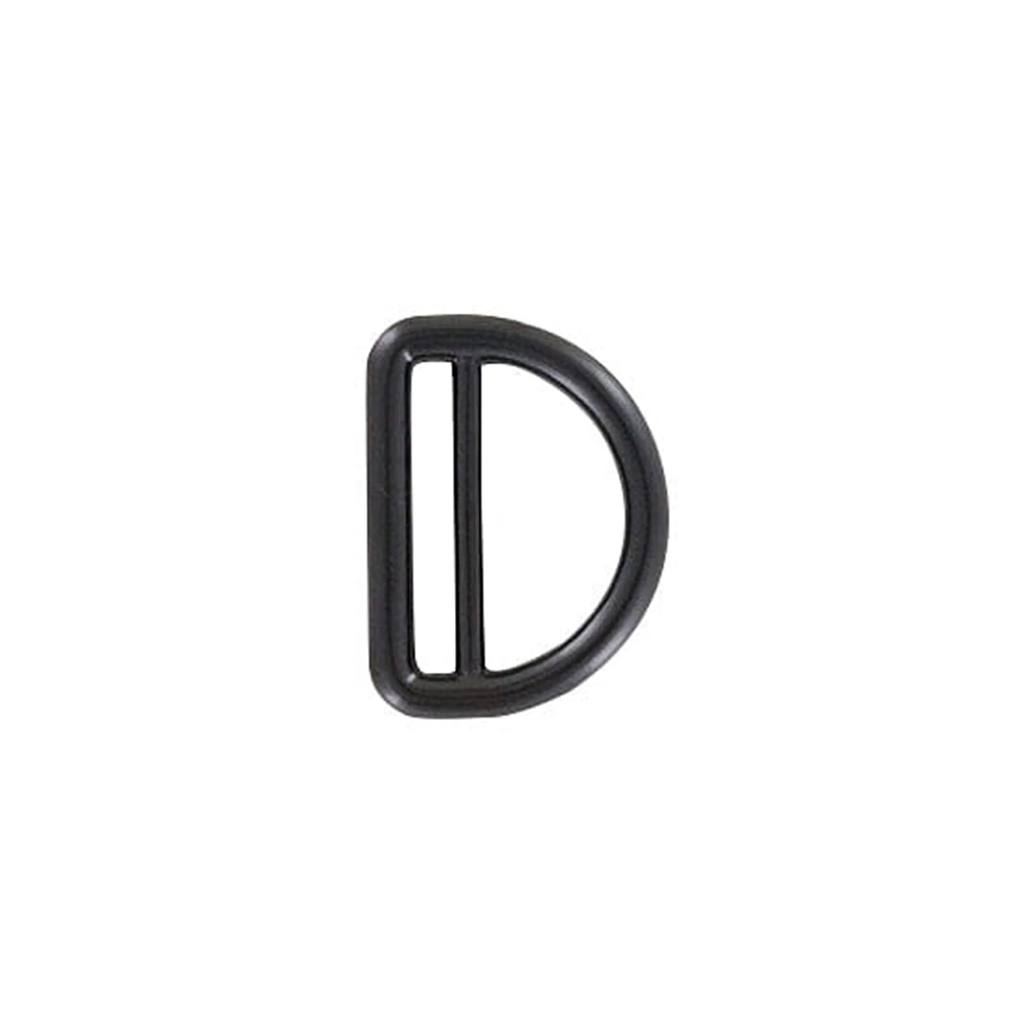 1" Black, Cast Double Loop D-Ring, Zinc Alloy, #C-1438-BLK