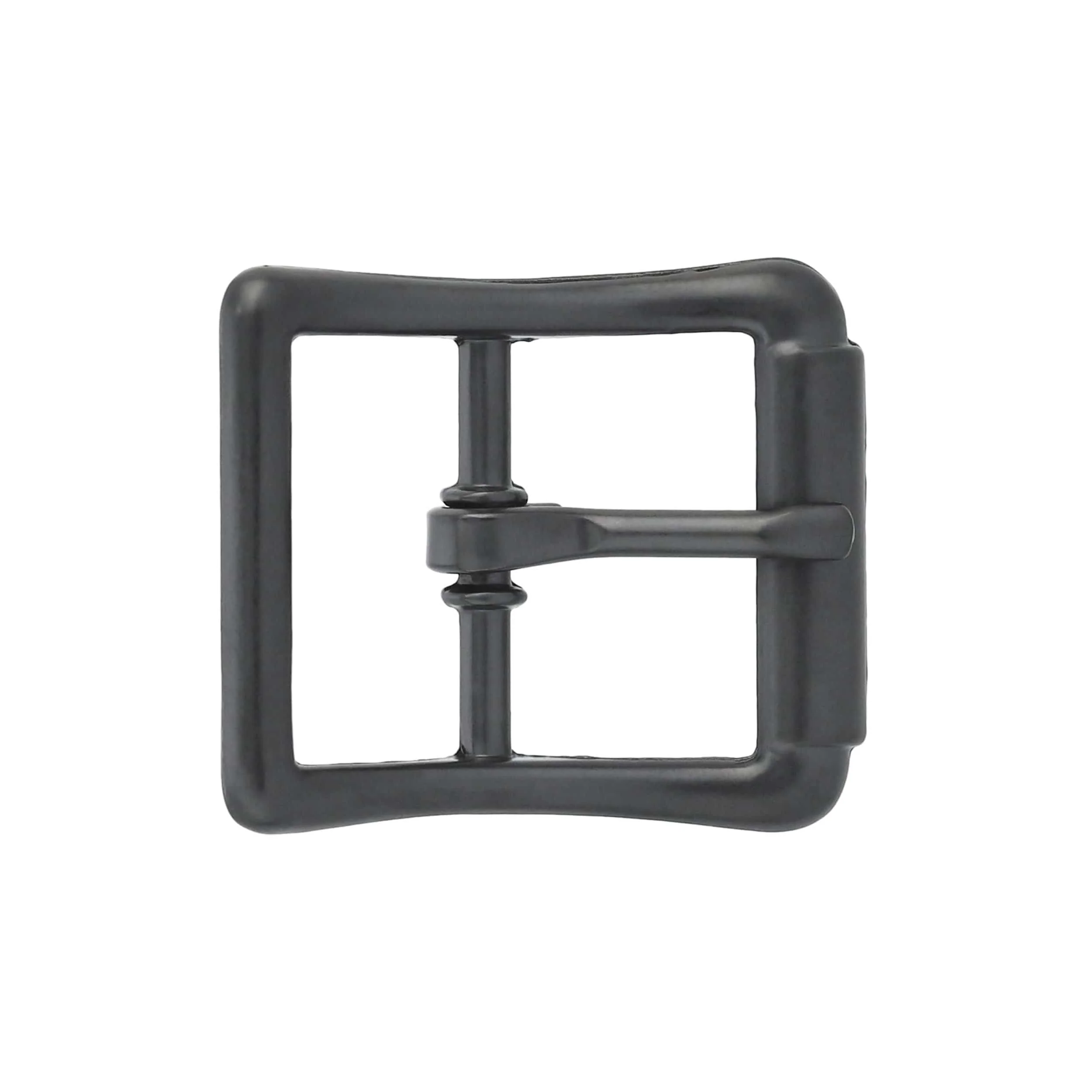 1" Black, Imitation Roller Center Bar Buckle, Zinc Alloy, #C-54-1-BLK