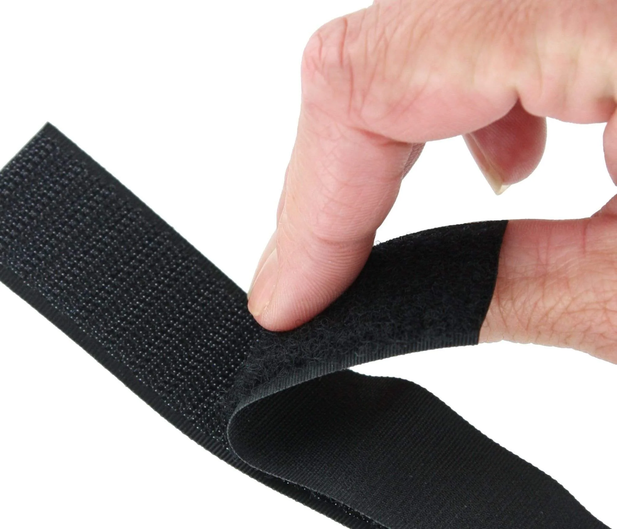 1" Black, Self Adhesive Hook & Loop, #VEL-2-BLK-1