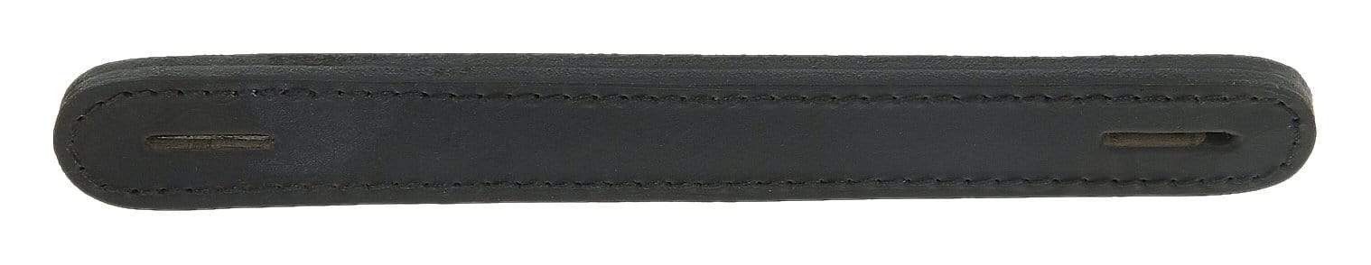 2926-1-black-slotted-round-end-trunk-handle-leather-l-191-blk-3.jpg 1" Black, Slotted Round End Trunk Handle, Leather, #L-191-BLK